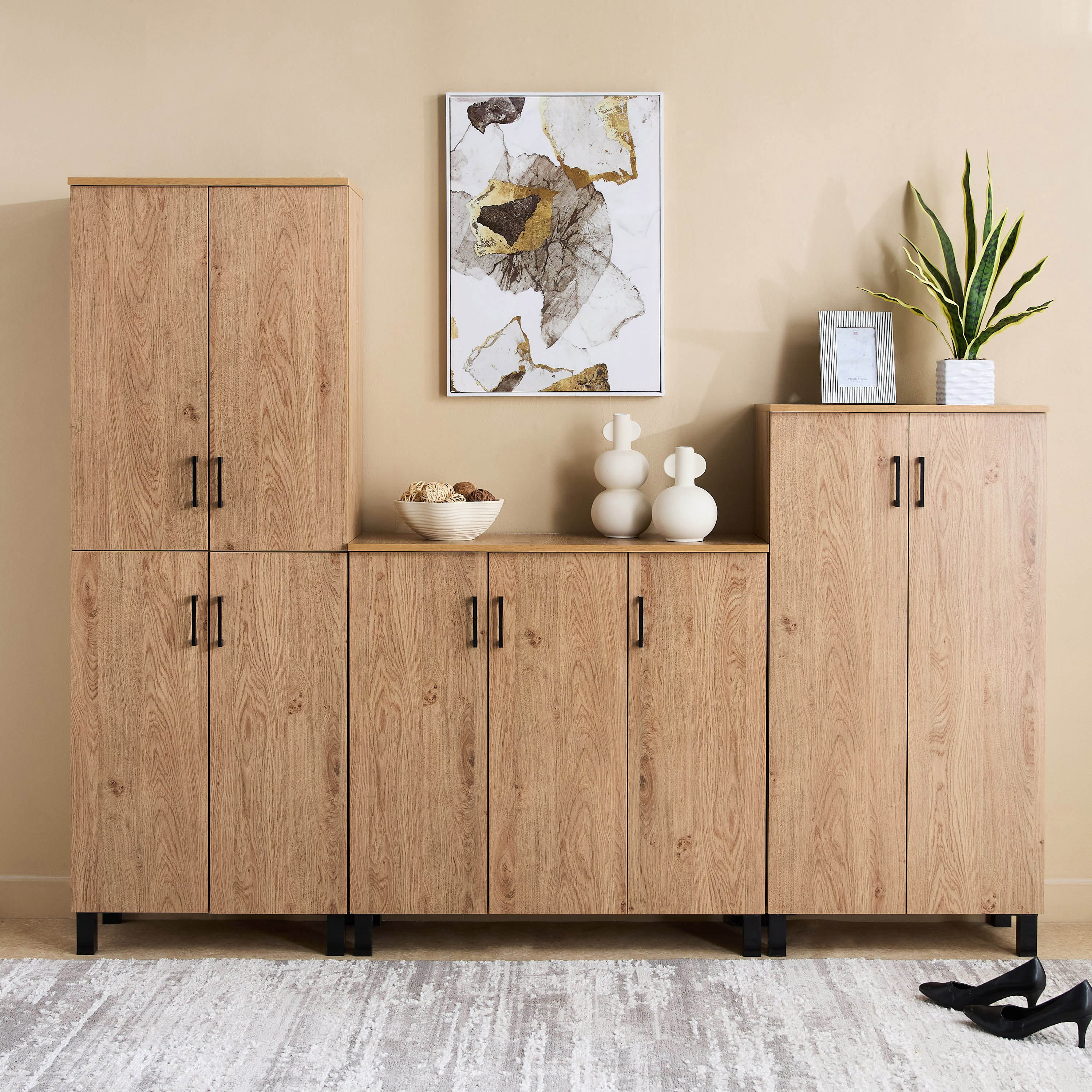 Patara Tall 24-Pair Multipurpose Shoe Rack with 4 Doors-hbxbedroom-shoecabinetsandracks-image-10