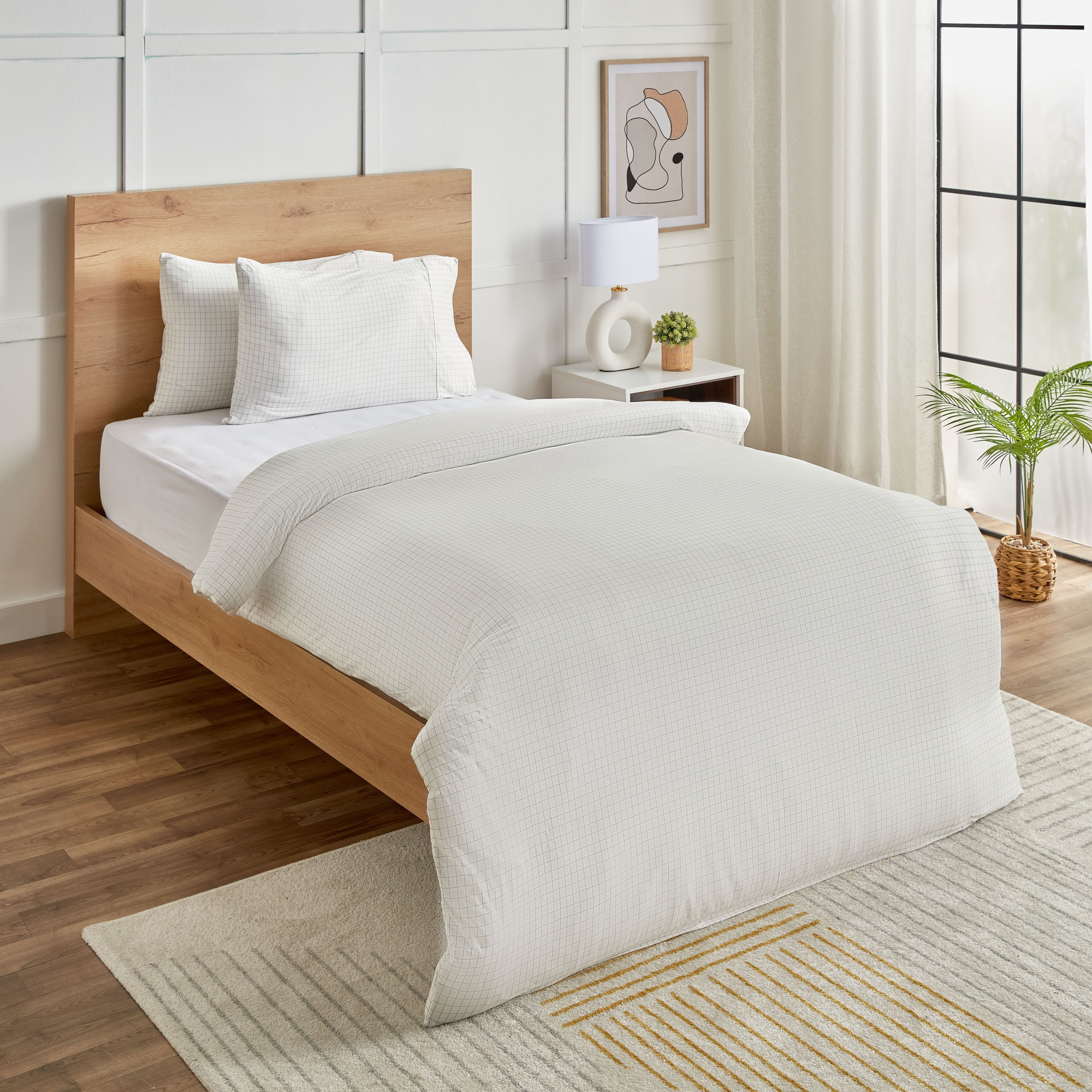 طقم غطاء لحاف توين مبطّن من الألياف الدقيقة مخطّط 3 قطع من فيروم - 150x220 سم-hbxhomeware-hbxbedroom-image-2