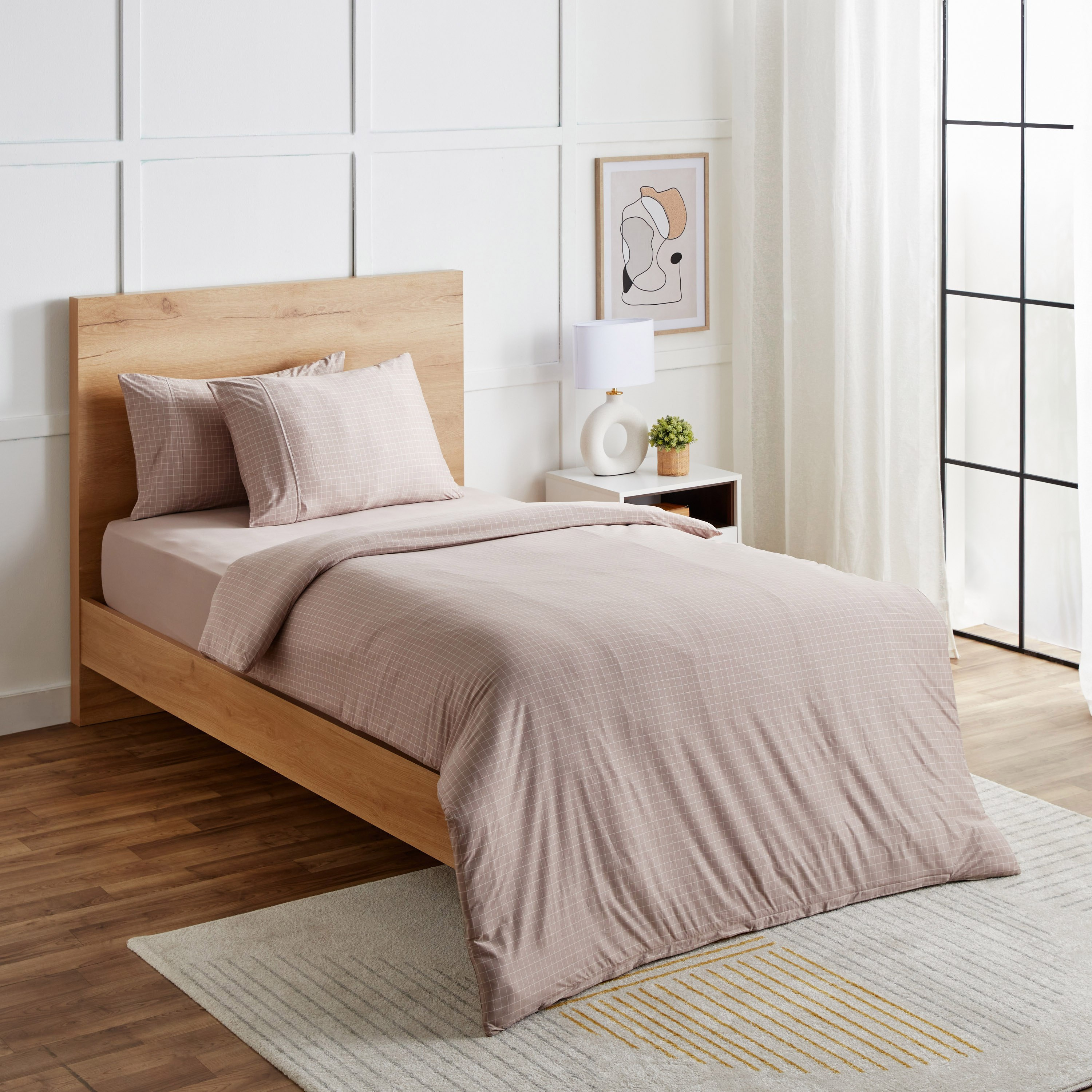 طقم غطاء لحاف توين مبطّن من الألياف الدقيقة مخطّط 3 قطع من فيروم - 150x220 سم-hbxhomeware-hbxbedroom-image-2