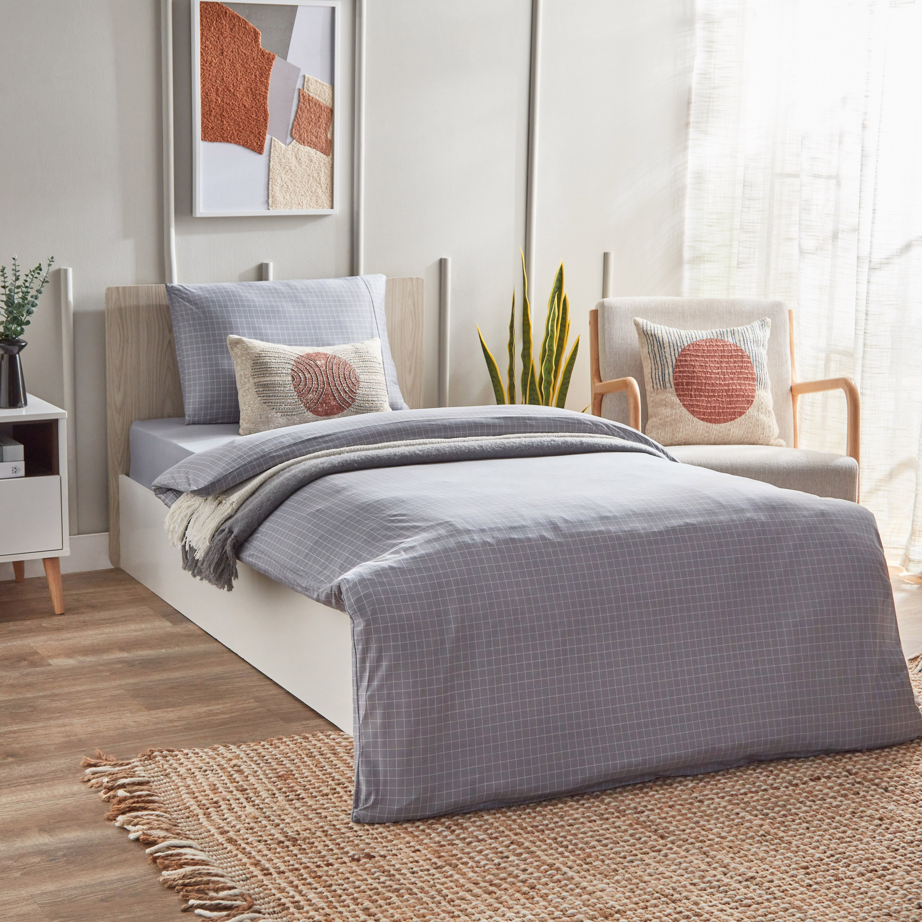 Ferum Stripe 2-Piece Microfiber Single Duvet Quilt Cover Set - 135x200 cm-hbxhomeware-hbxbedroom-image-8