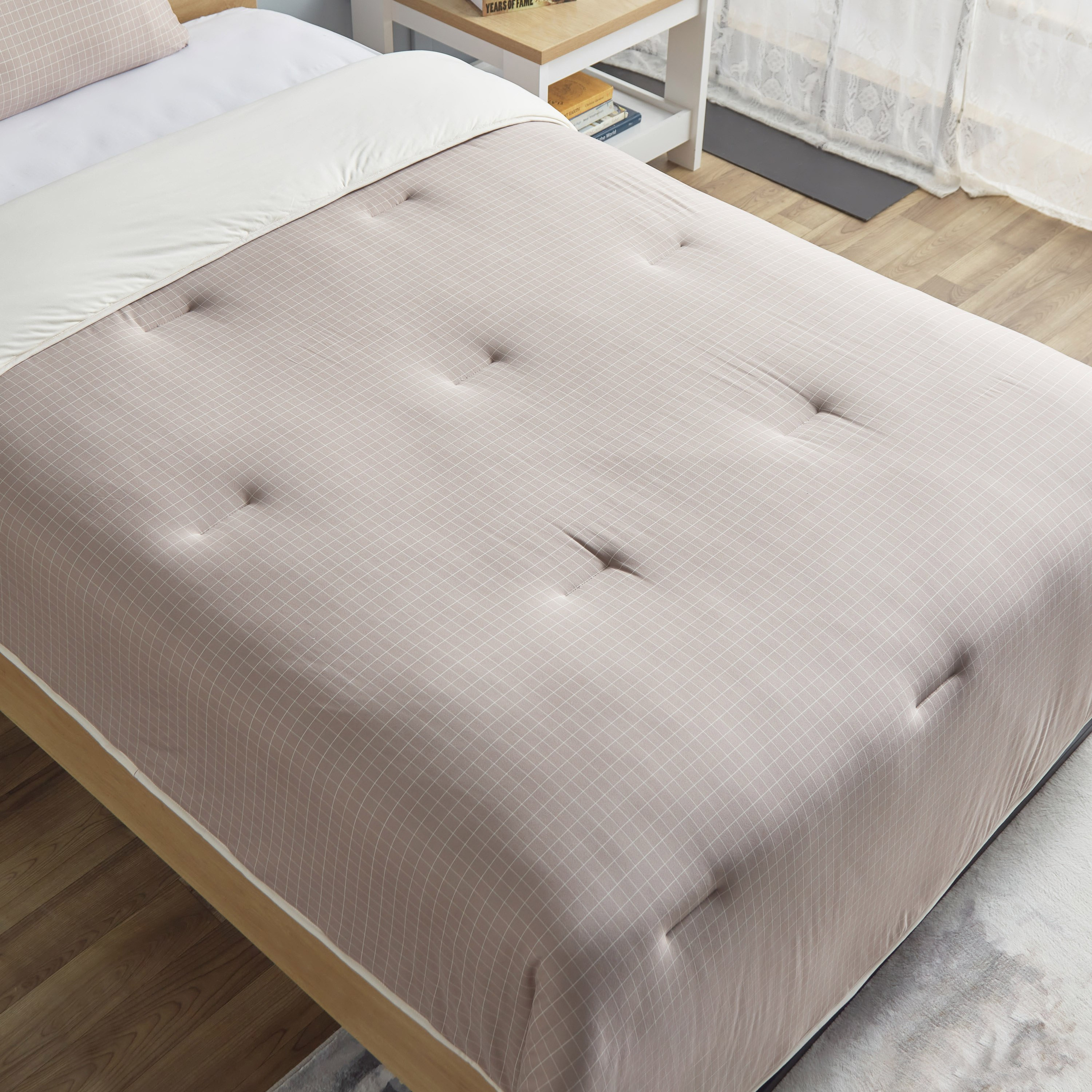 طقم لحاف توين مخطّط جيرسي من الألياف الدقيقة قطعتين من فيروم - 160x220 سم-hbxhomeware-hbxbedroom-image-5