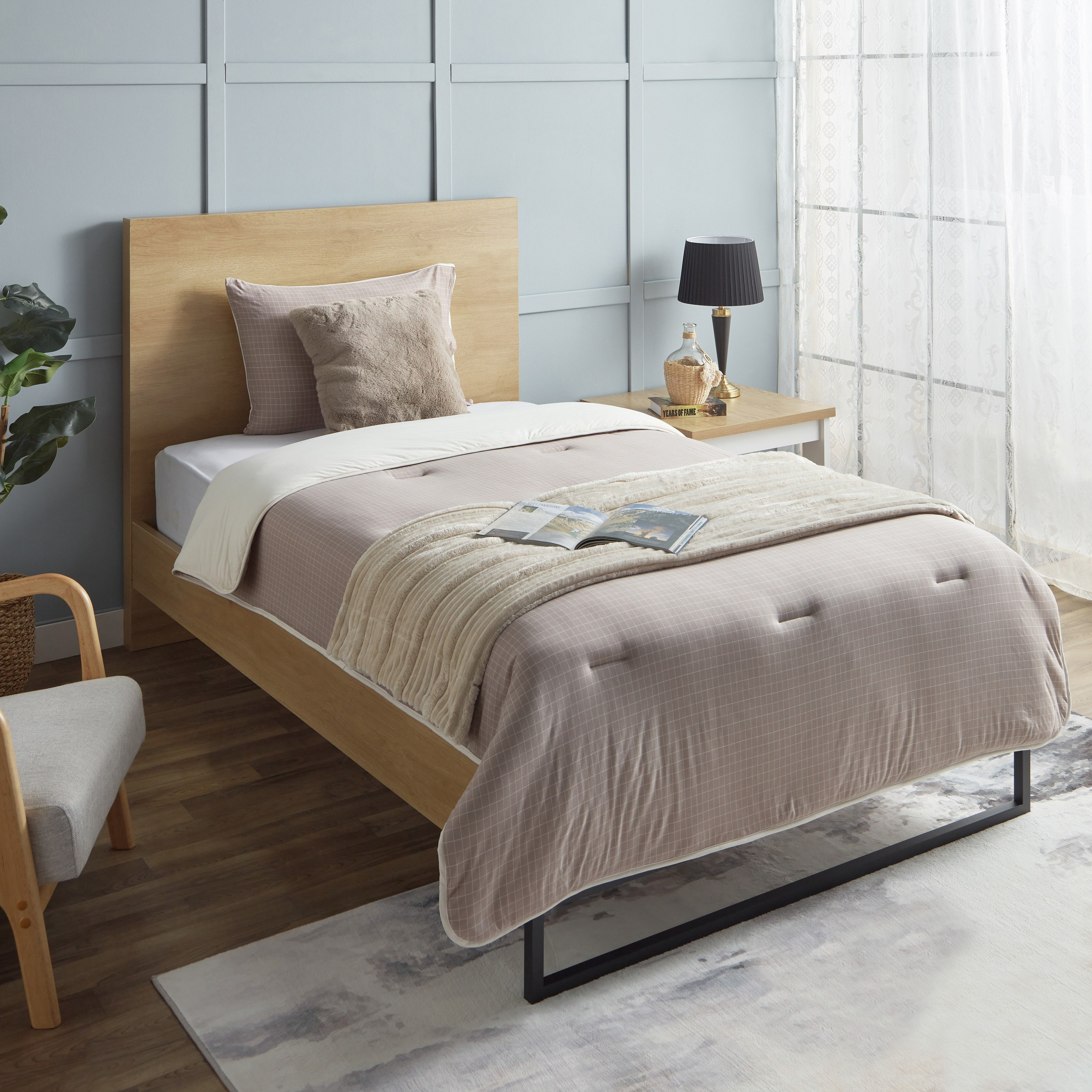 طقم لحاف توين مخطّط جيرسي من الألياف الدقيقة قطعتين من فيروم - 160x220 سم-hbxhomeware-hbxbedroom-image-8