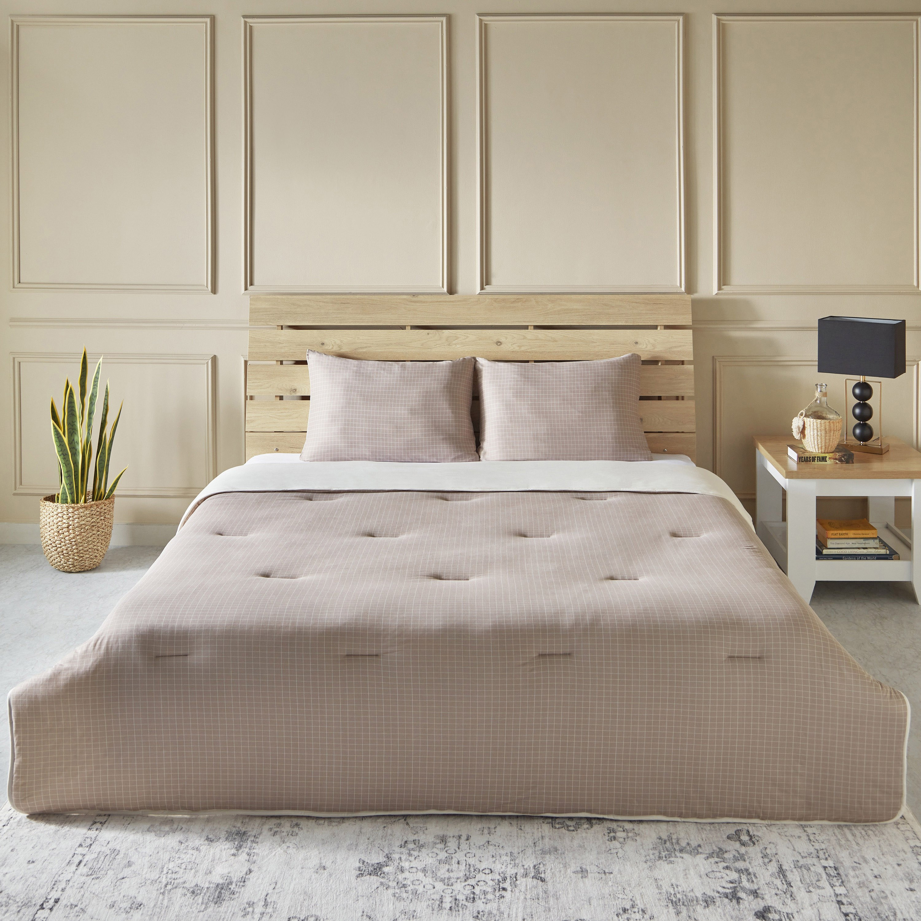 طقم لحاف كينج مخطّط جيرسي من الألياف الدقيقة 3 قطع من فيروم- 220x240 سم-hbxhomeware-hbxbedroom-image-2