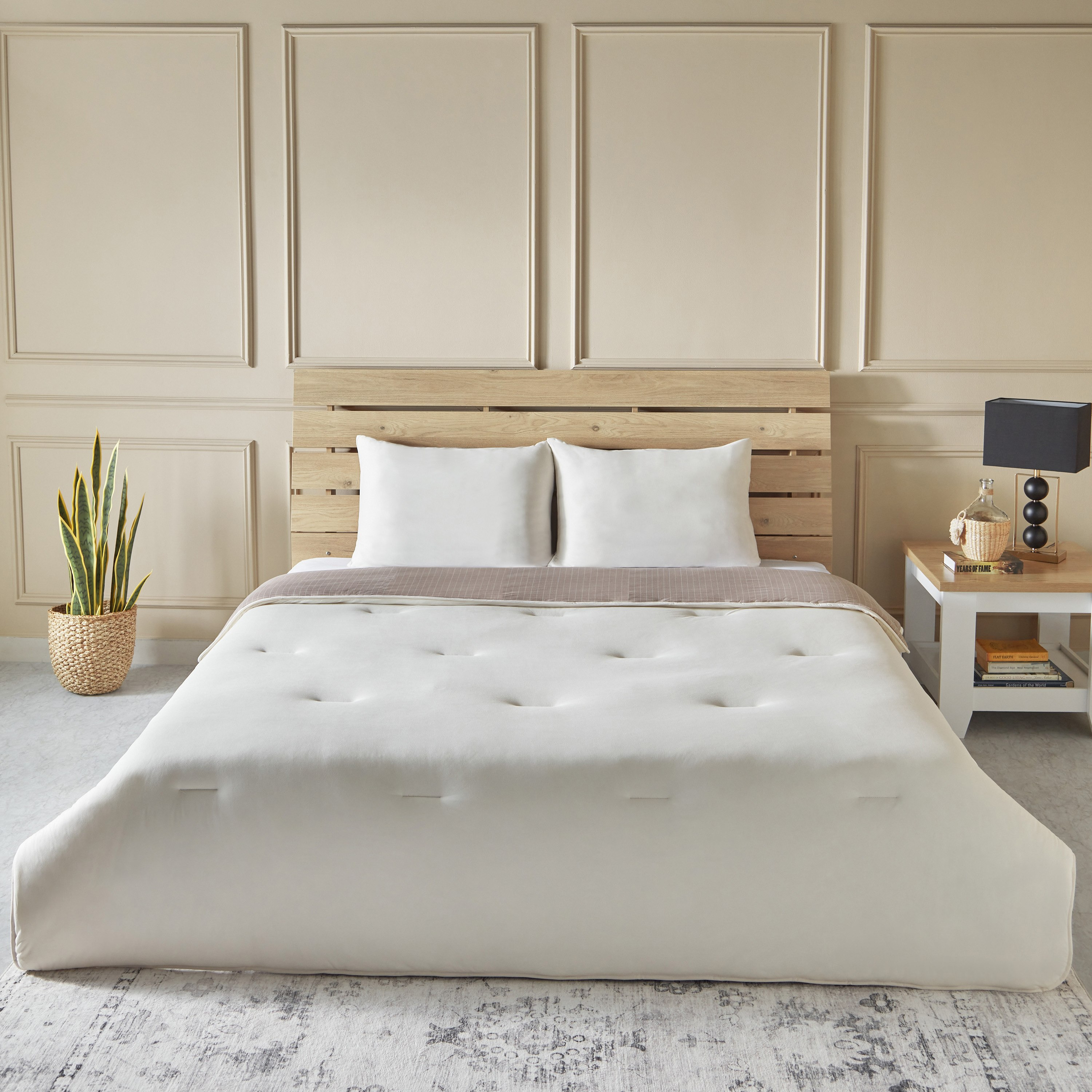 طقم لحاف كينج مخطّط جيرسي من الألياف الدقيقة 3 قطع من فيروم- 220x240 سم-hbxhomeware-hbxbedroom-image-3