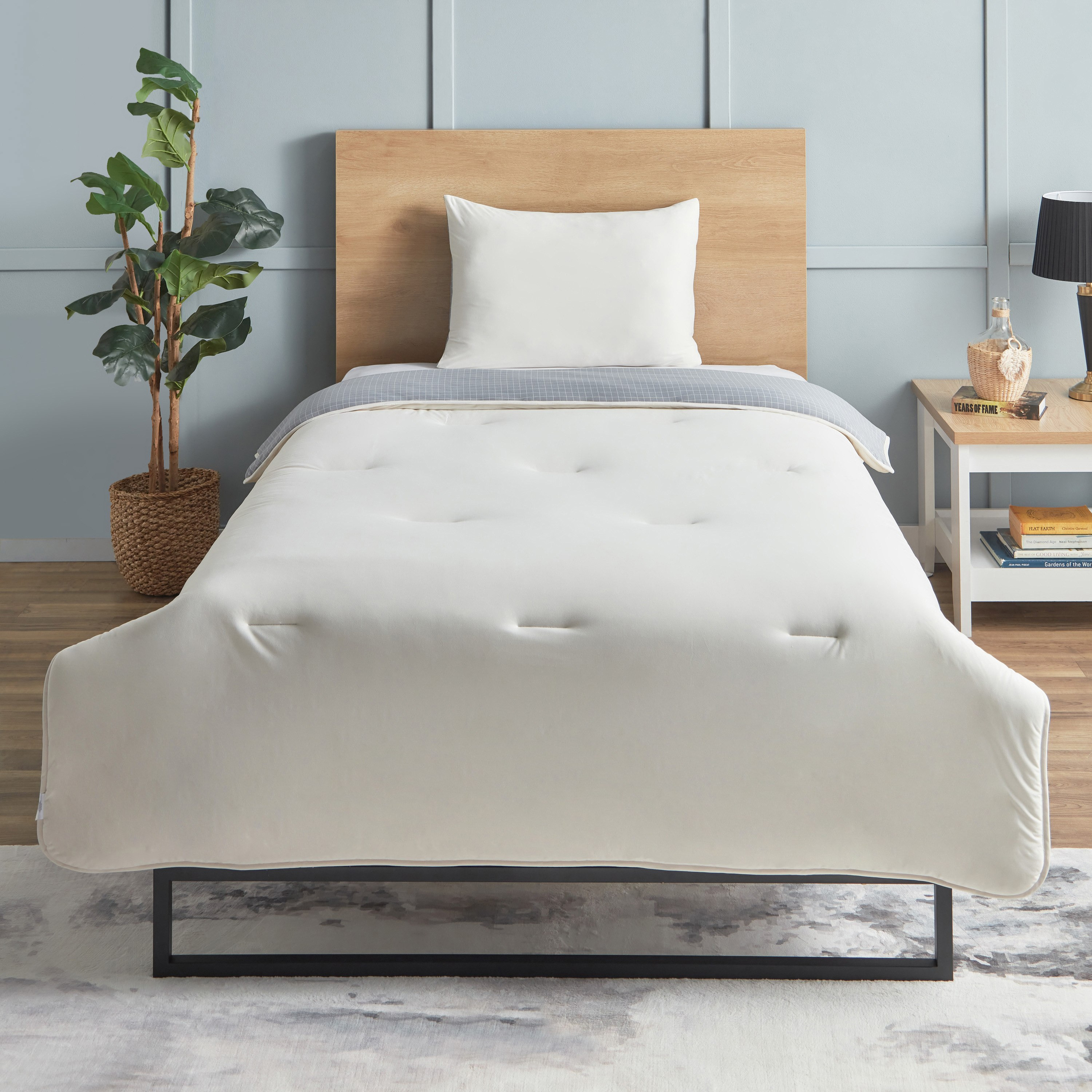 طقم لحاف توين مخطّط جيرسي من الألياف الدقيقة قطعتين من فيروم - 160x220 سم-hbxhomeware-hbxbedroom-image-3