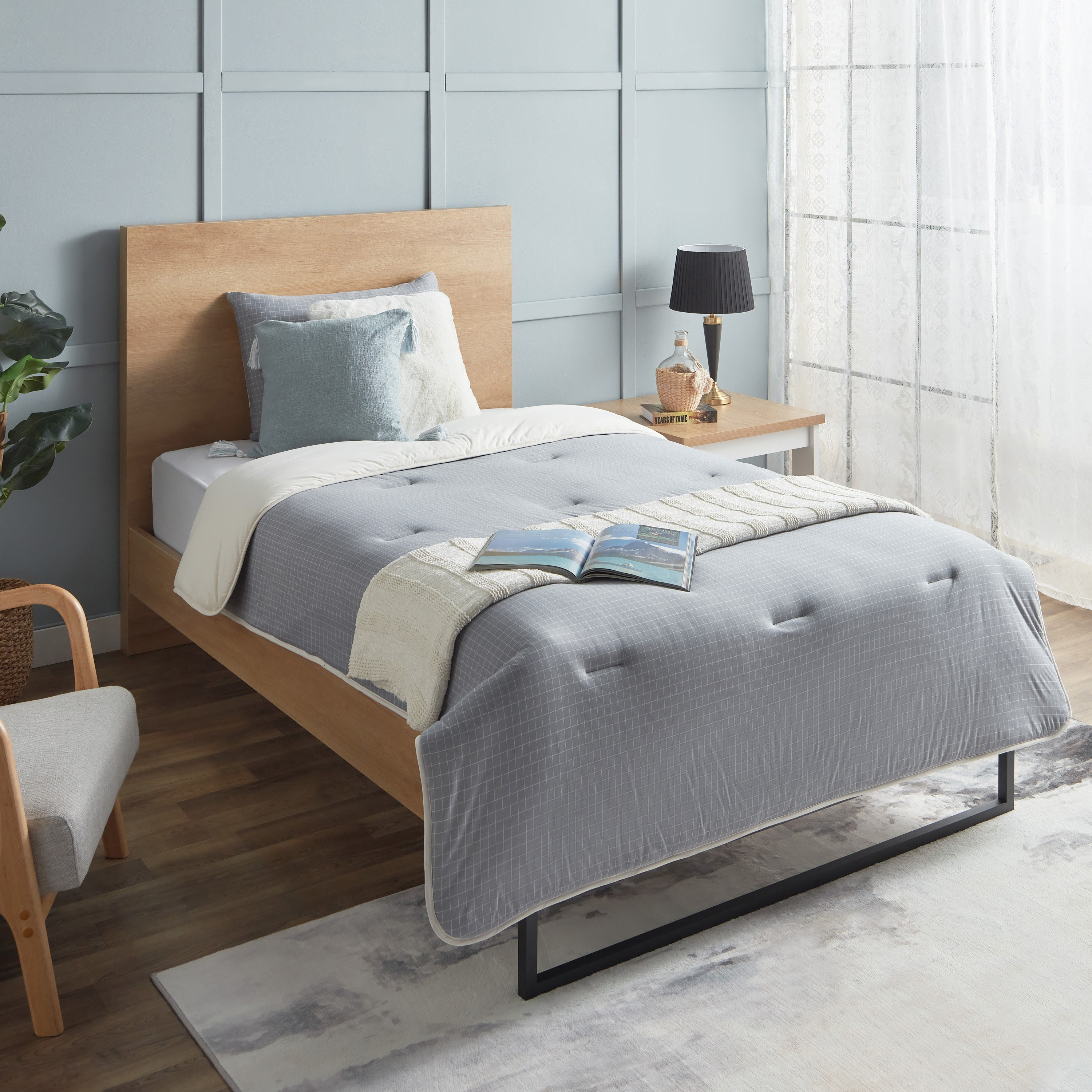 طقم لحاف توين مخطّط جيرسي من الألياف الدقيقة قطعتين من فيروم - 160x220 سم-hbxhomeware-hbxbedroom-image-8