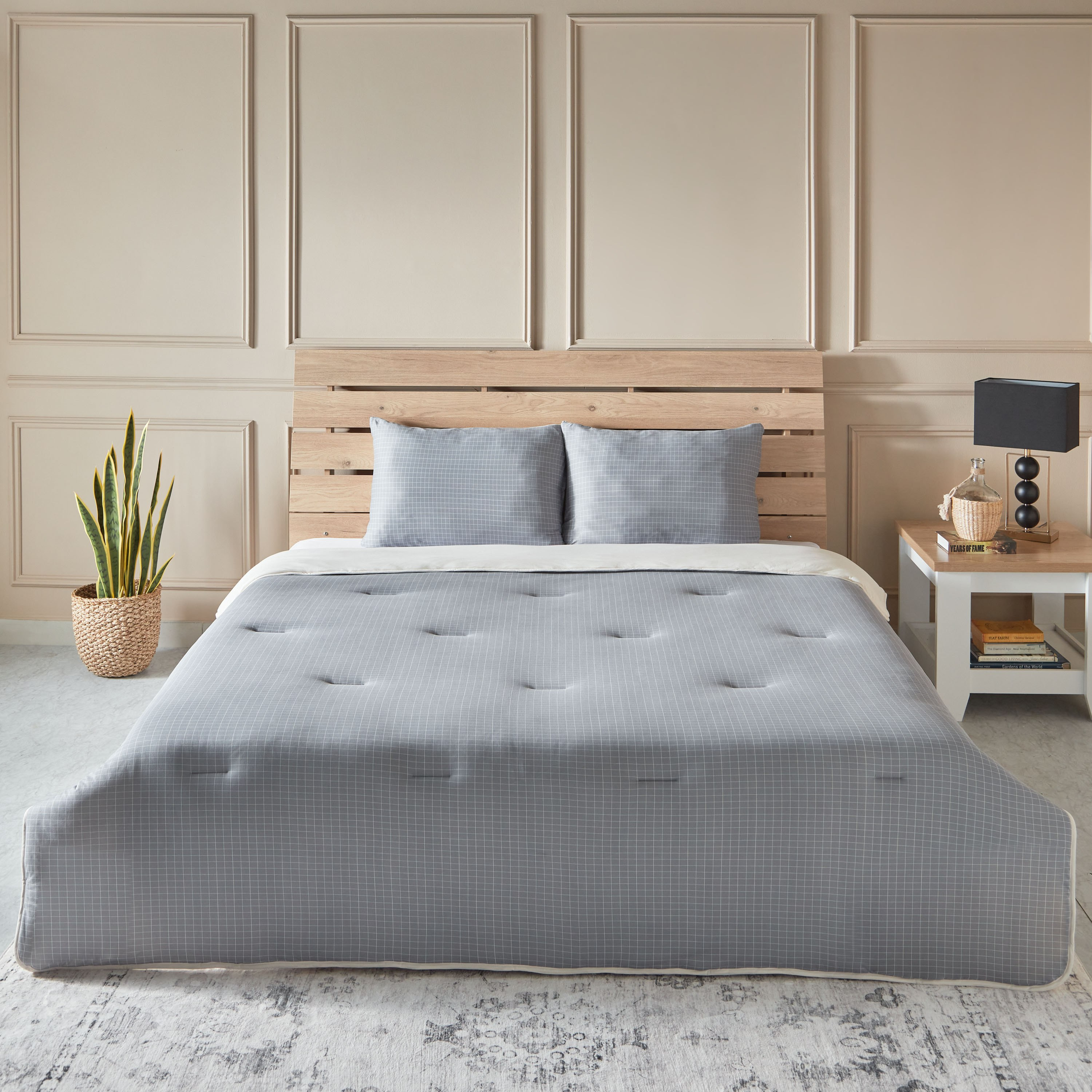 طقم لحاف كينج مخطّط جيرسي من الألياف الدقيقة 3 قطع من فيروم- 220x240 سم-hbxhomeware-hbxbedroom-image-2