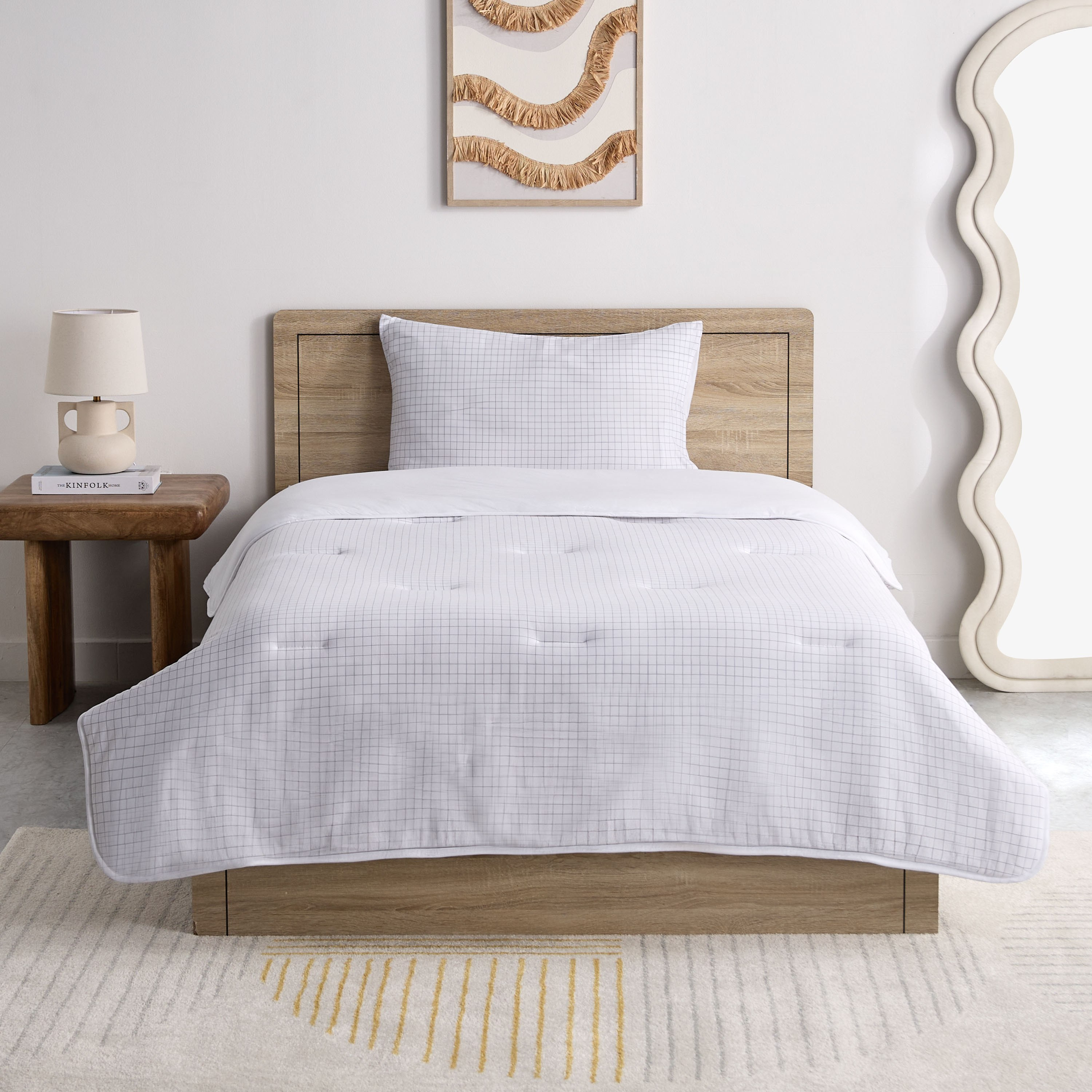 Ferum 2-Piece Stripe Microfiber Jersey Twin Comforter Set - 160x220 cm-hbxhomeware-hbxbedroom-image-3