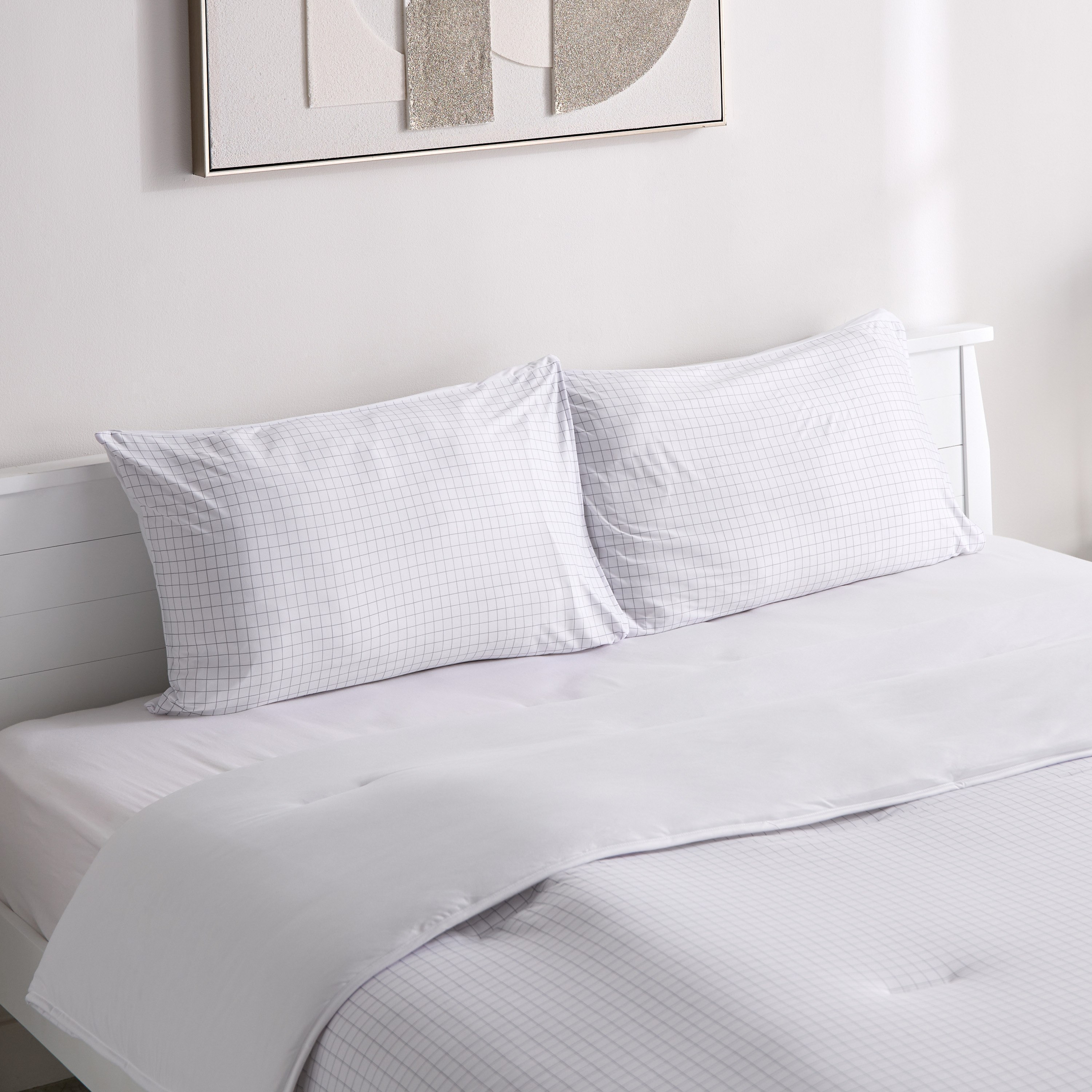 Ferum 3-Piece Stripe Microfiber Jersey King Comforter Set - 220x240 cm-hbxhomeware-hbxbedroom-image-1