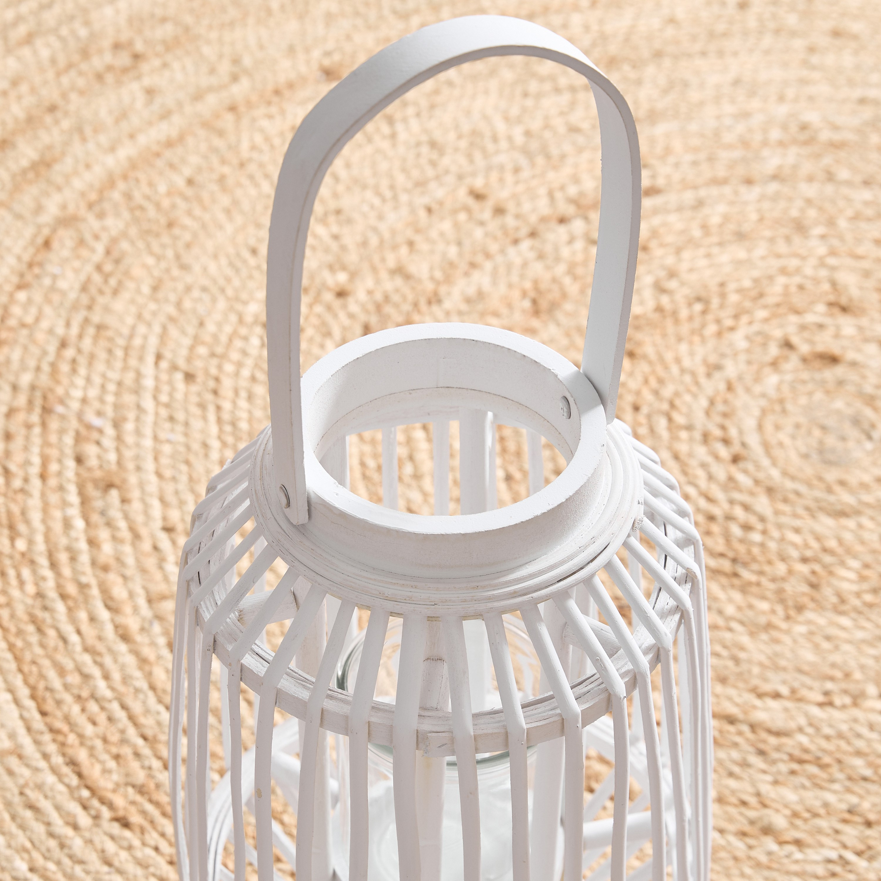 Vera-Willa Willow Lantern with Glass Votive - 12.5x12.5x50 cm-hbxdecorandfurnishings-homeaccessories-lanterns-image-3