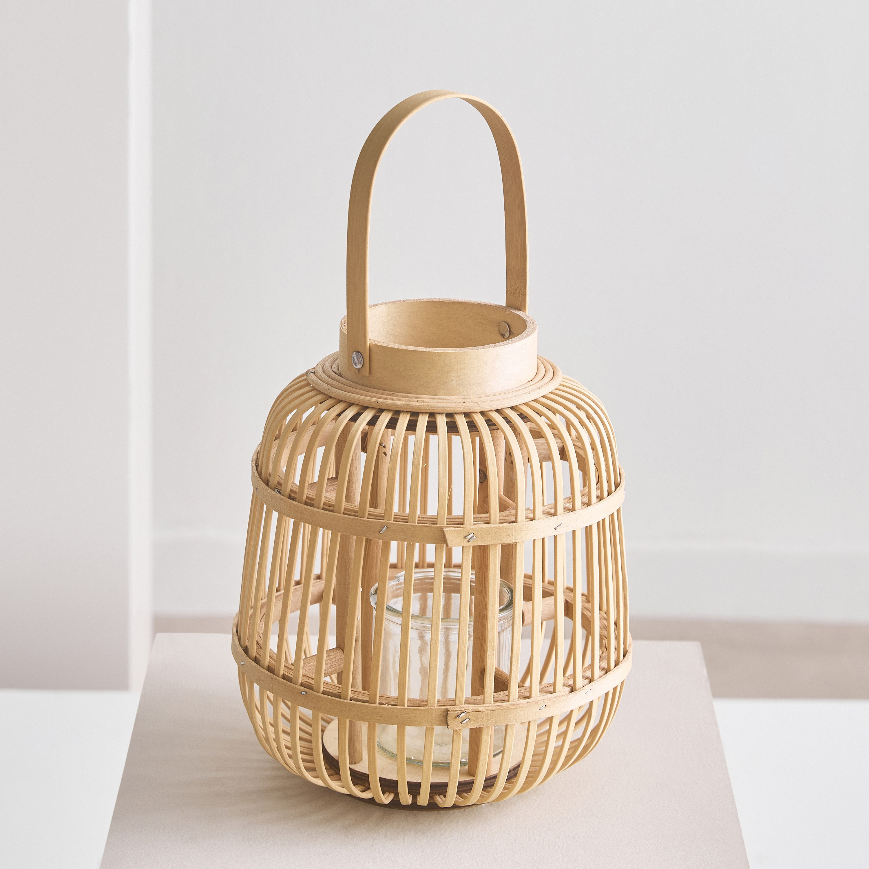 Vera-Willa Bamboo Lantern - 9.5x9.5x34 cm-hbxdecorandfurnishings-homeaccessories-lanterns-image-2