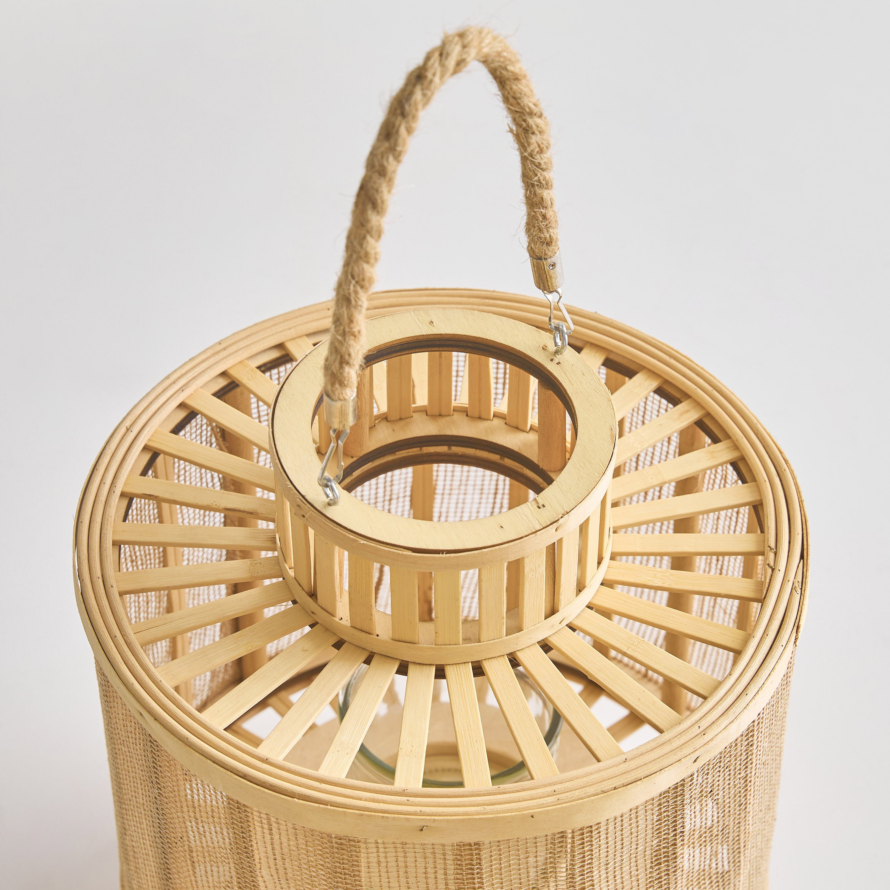 فانوس من الخيزران من فيرا-ويلا - 30x30x35 سم-hbxdecorandfurnishings-homeaccessories-lanterns-image-3