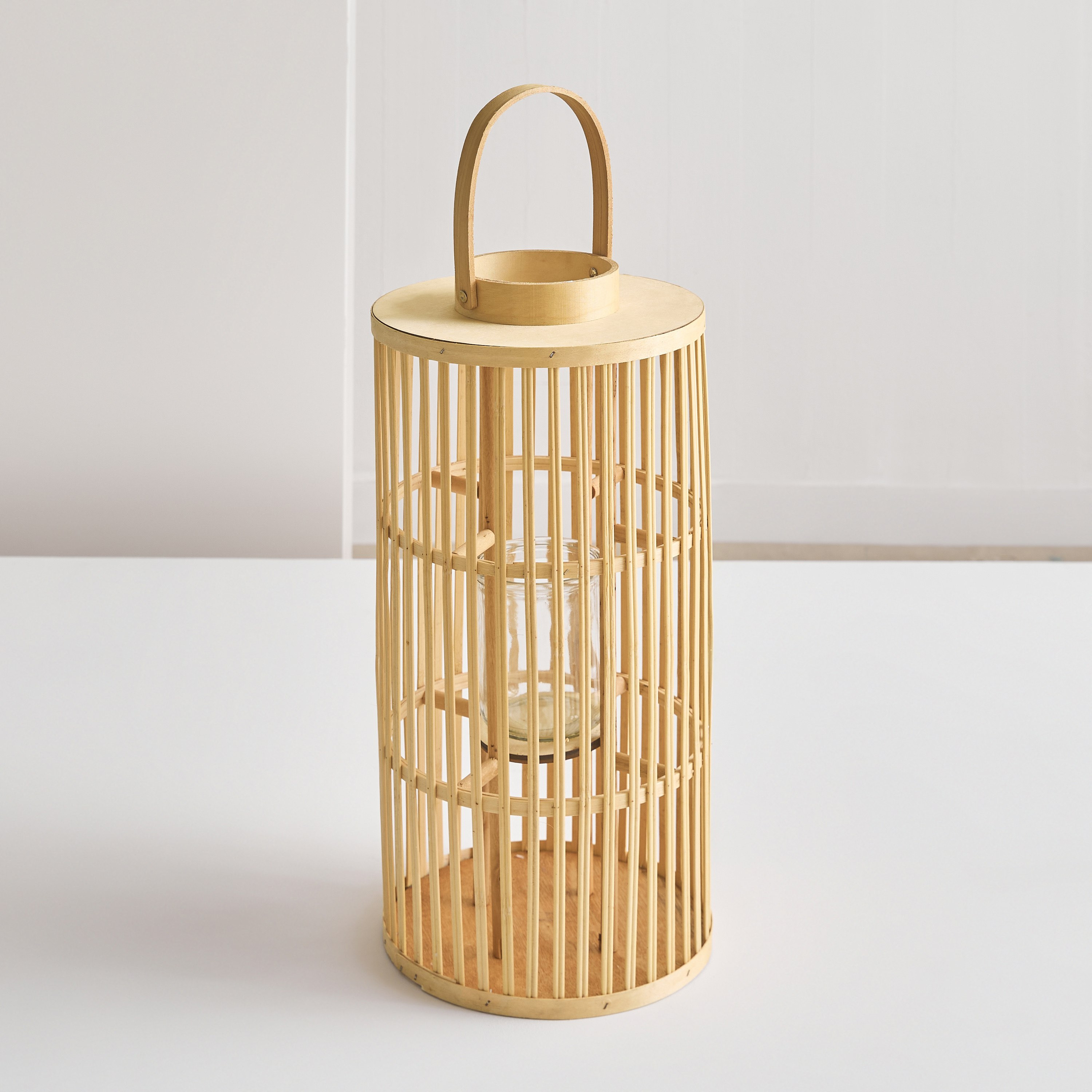 Vera-Willa Bamboo Lantern - 25x25x68 cm-hbxdecorandfurnishings-homeaccessories-lanterns-image-2