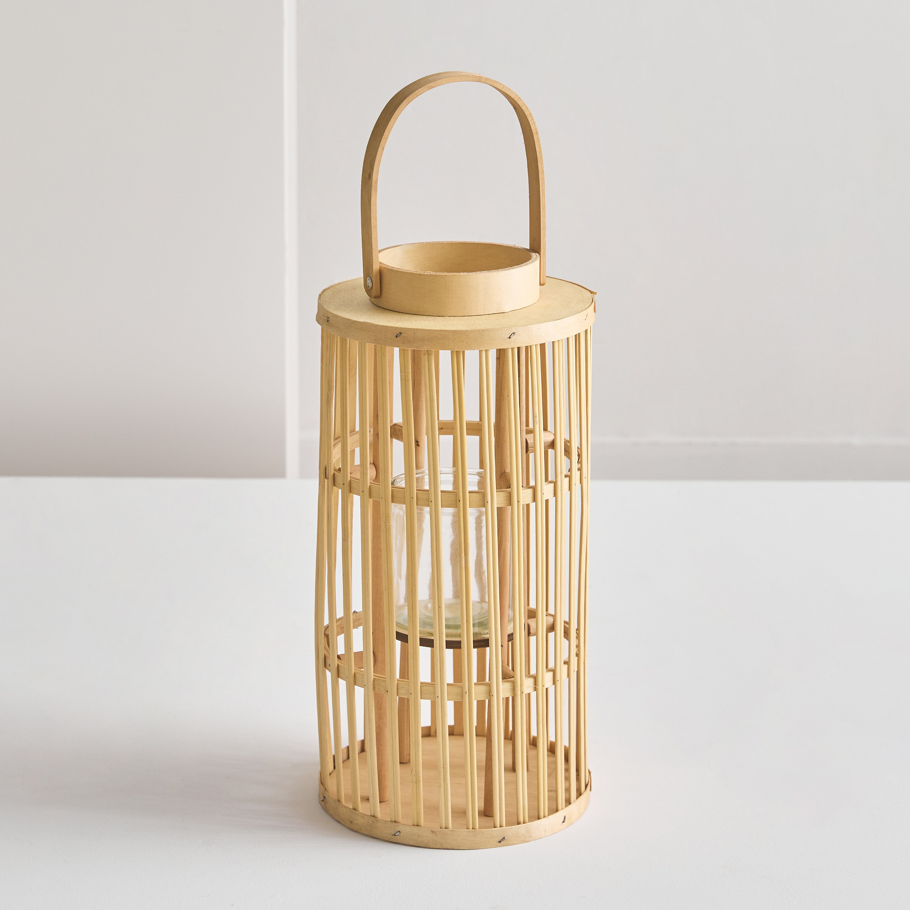 Vera-Willa Bamboo Lantern - 20x20x57 cm-hbxdecorandfurnishings-homeaccessories-lanterns-image-2
