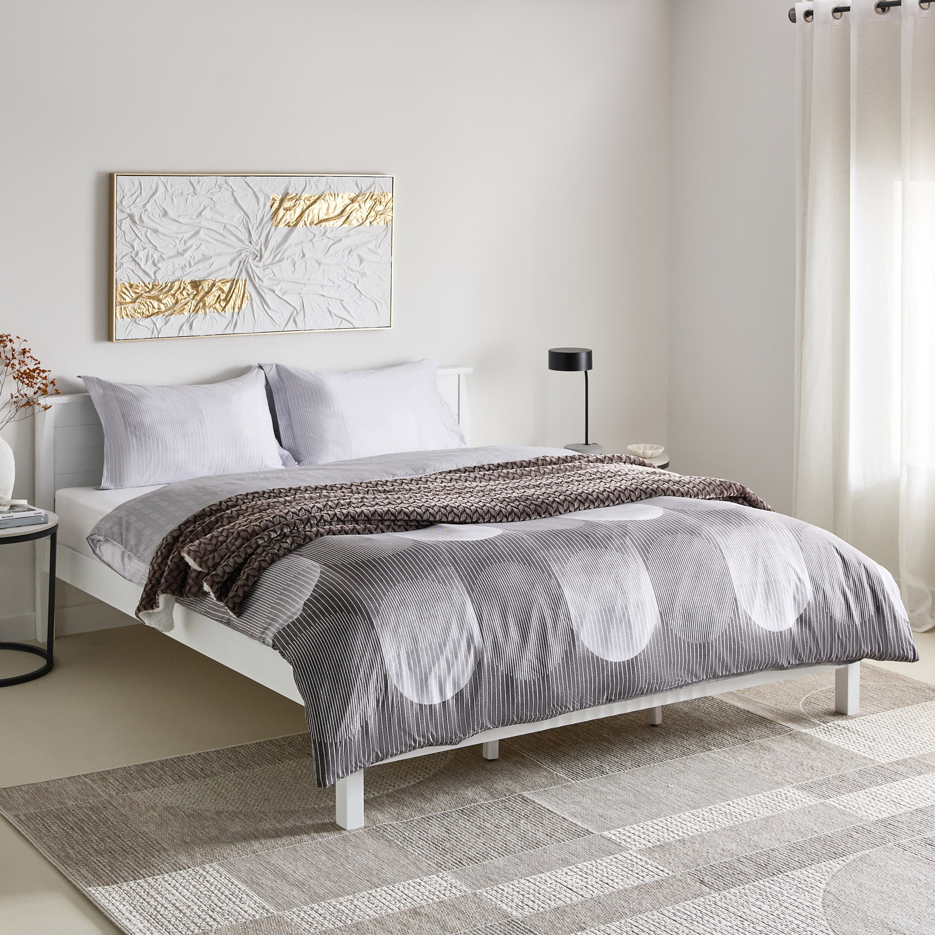 طقم غطاء لحاف كوين كينج 3 قطع من الألياف الدقيقة بطبعات أنيا من ميا - 220x220 سم-hbxhomeware-hbxbedroom-image-9