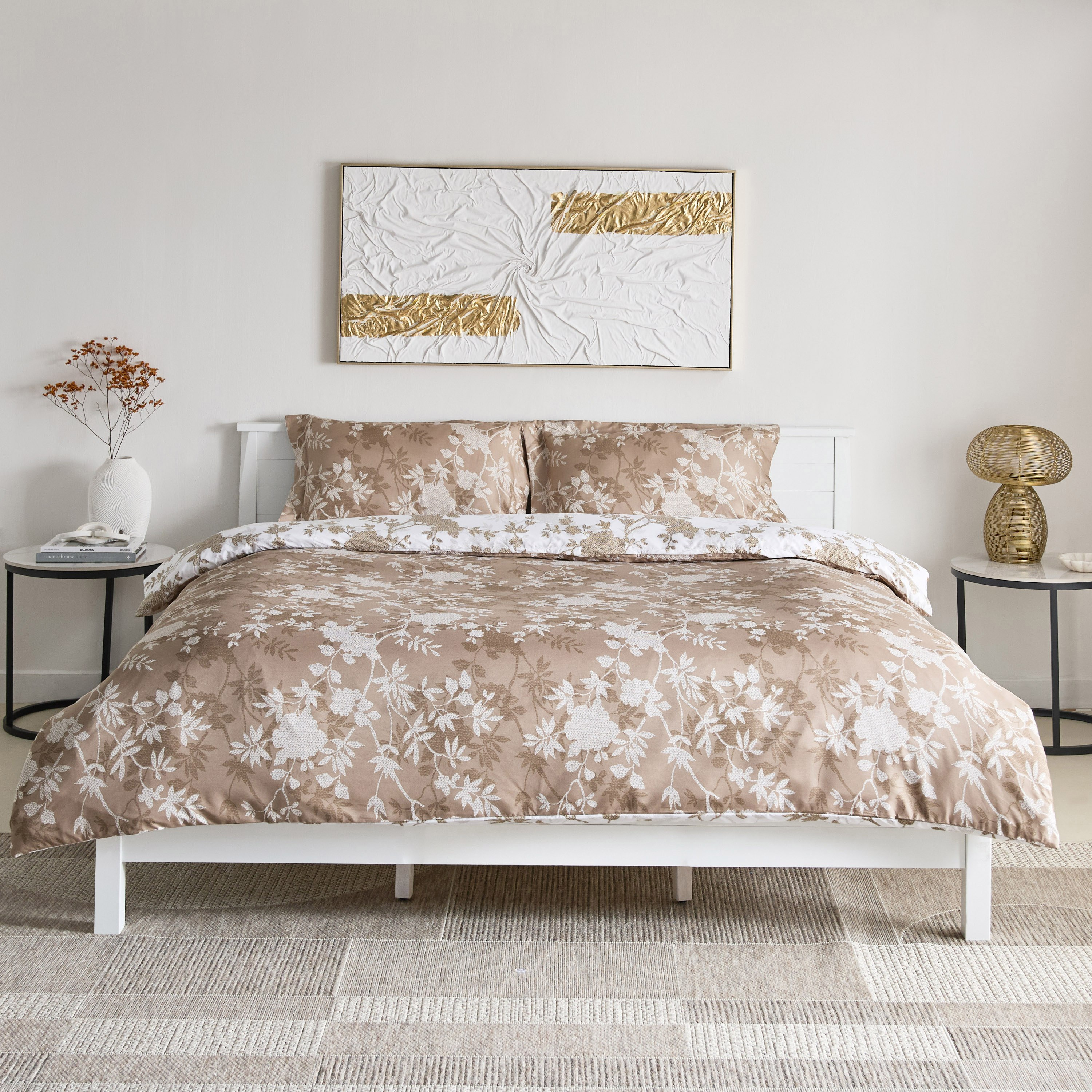 طقم غطاء لحاف سوبر كينج 3 قطع من الألياف الدقيقة بطبعات إليجا من ميا - 220x240 سم-hbxhomeware-hbxbedroom-image-3