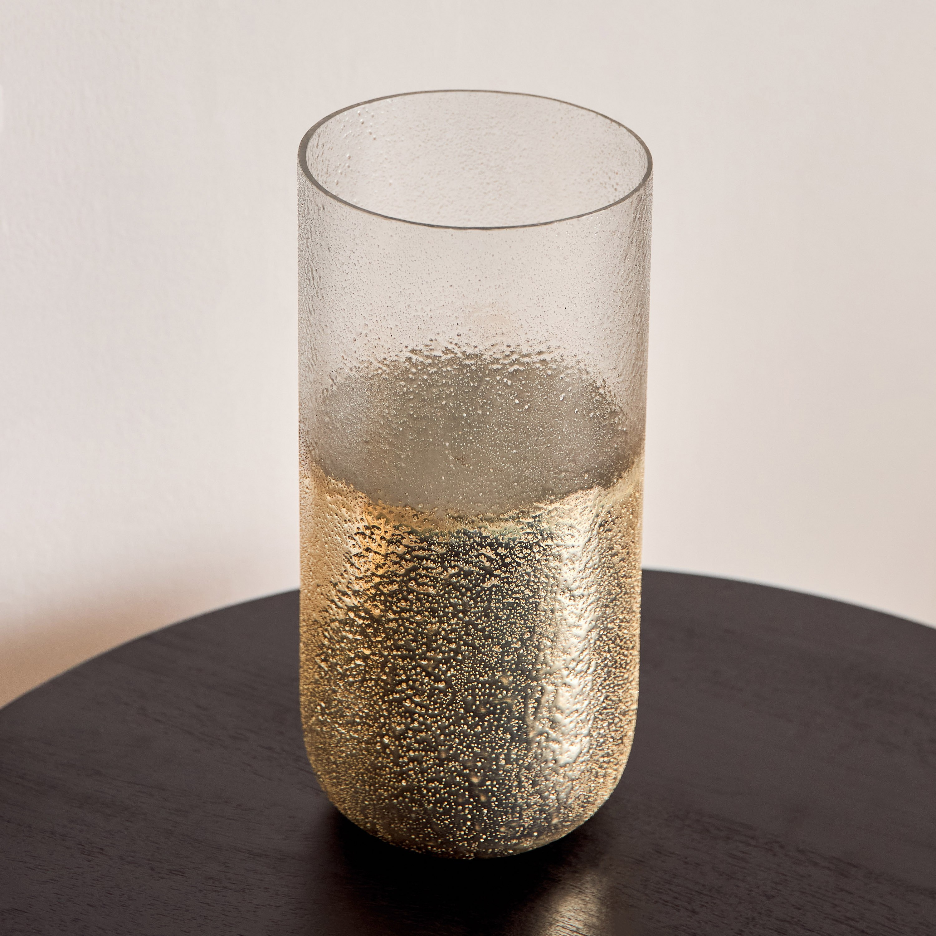 Erton Crink Glass Hurricane - 12x12x26 cm-hbxlivingroom-decorandaccessories-candleholders-image-2