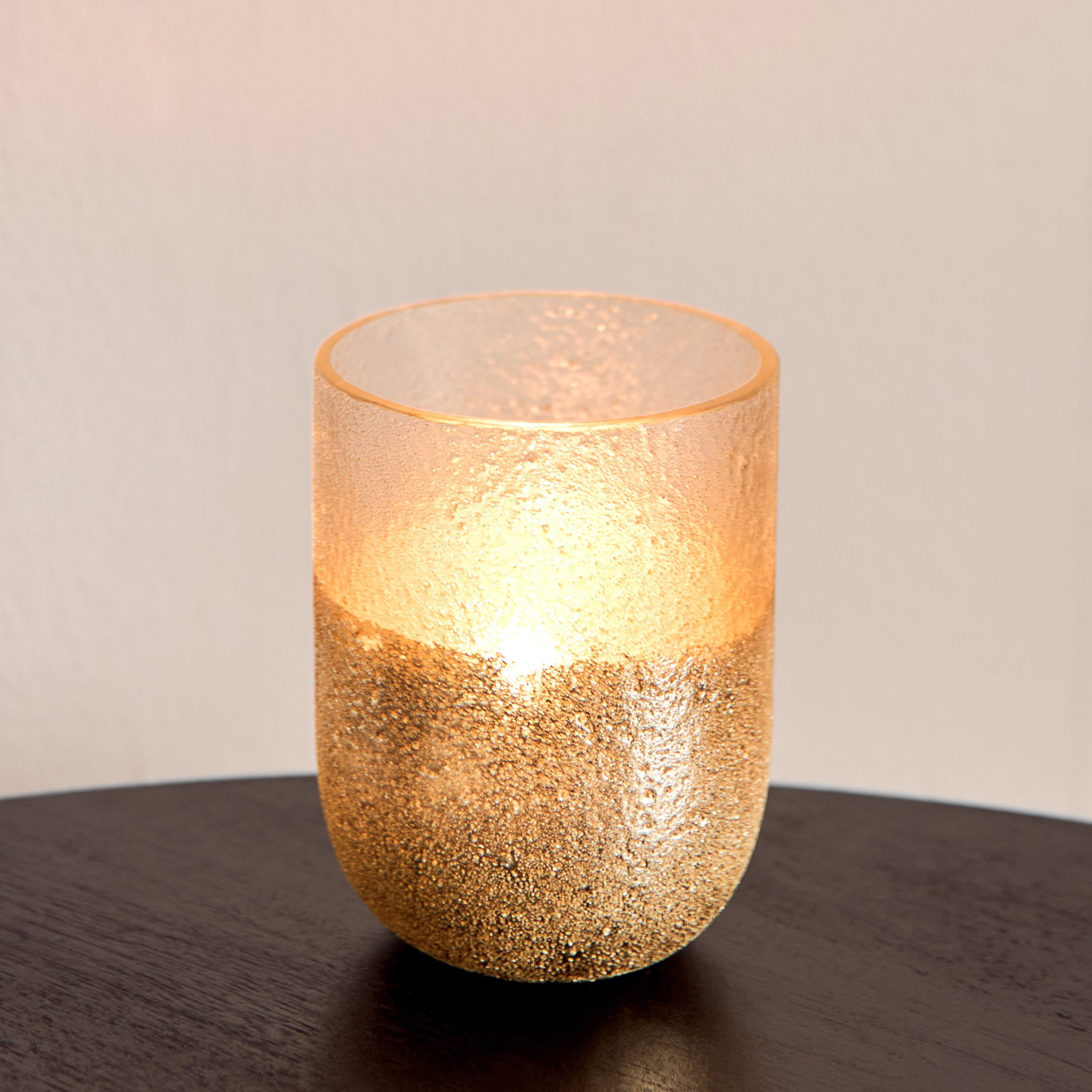 Erton Crink Glass Hurricane - 7x7x10 cm-hbxlivingroom-decorandaccessories-candleholders-image-1