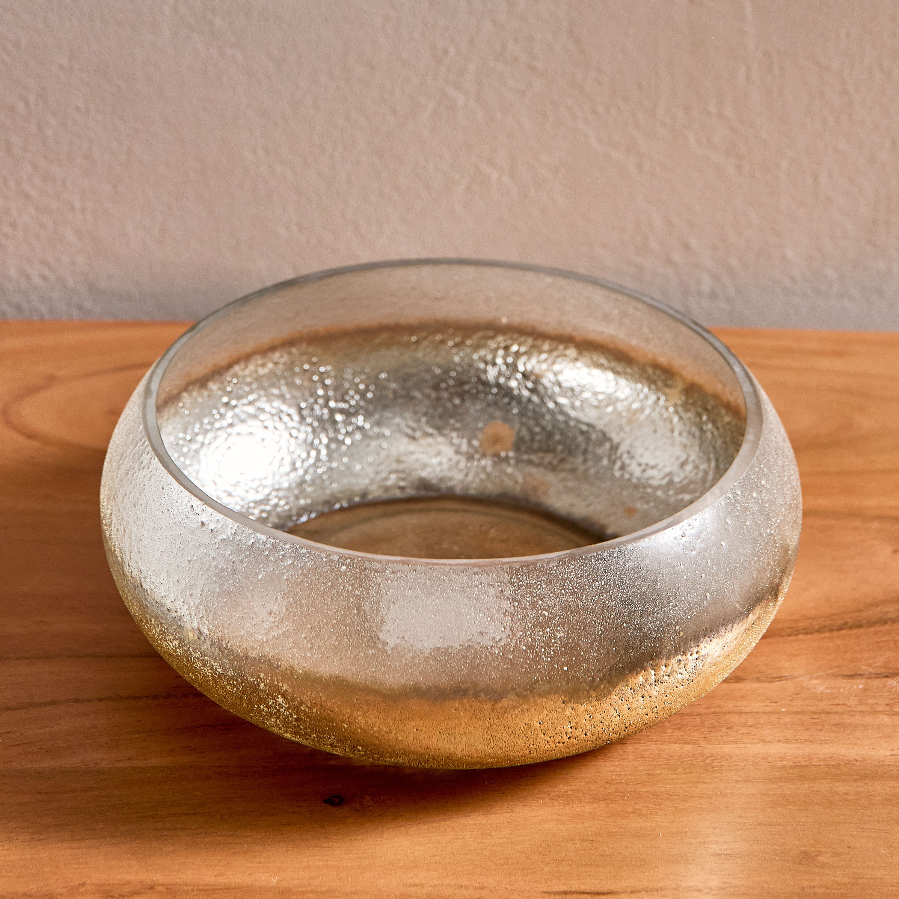Erton Crink Glass Round Decorative Bowl - 21x21x9 cm-PROMO_HB_AE_B2G2_011025-image-2