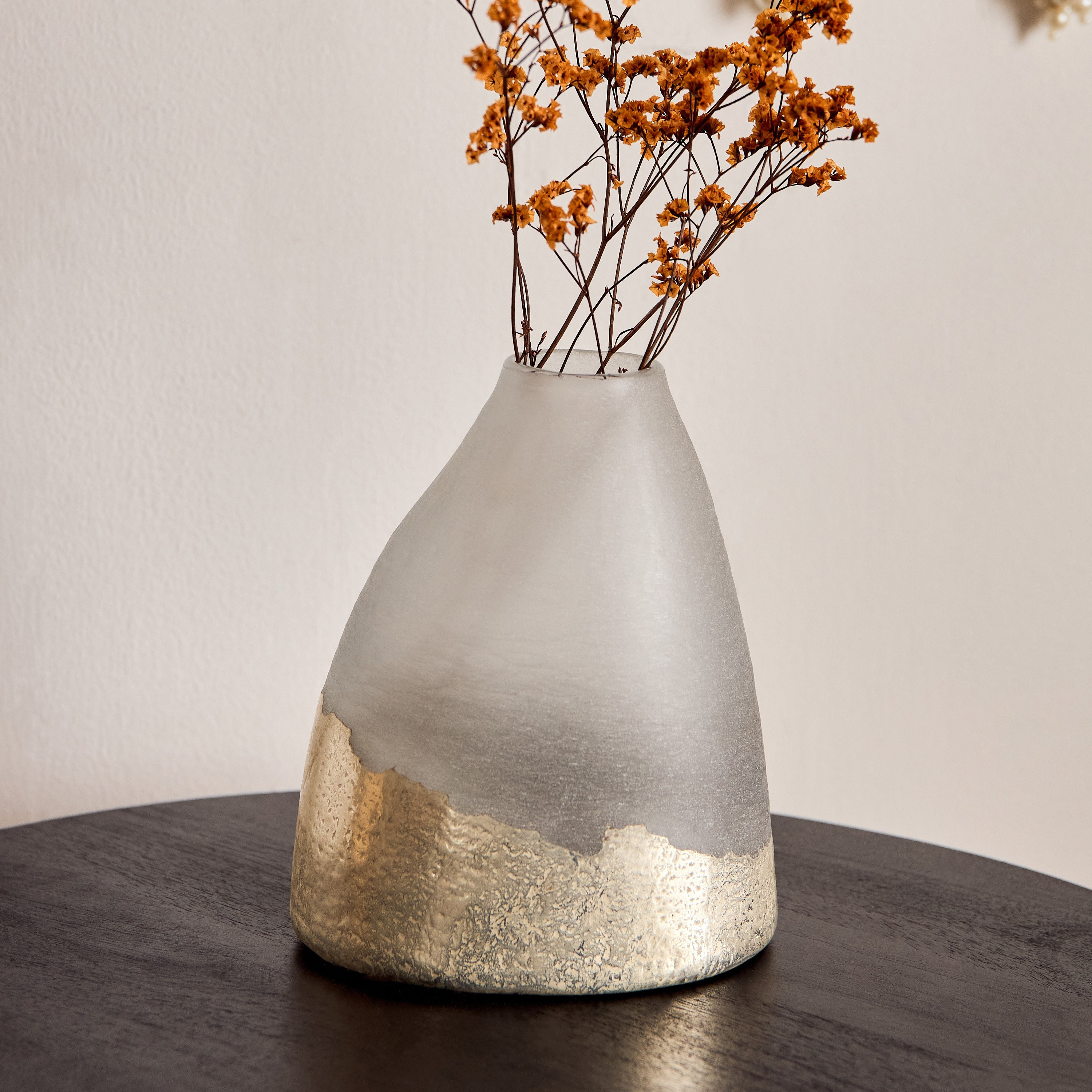 Erton Foiled Glass Vase - 16x11x19 cm-hbxbedroom-decorandaccessories-vases-image-1