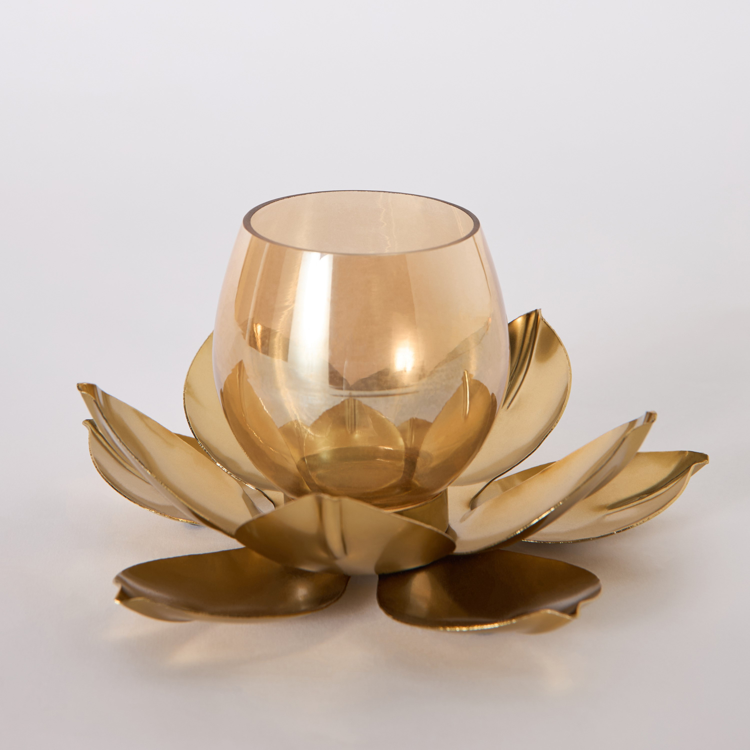 حامل شموع صغيرة لوتس من بيما - 19×19×9 سم-hbxlivingroom-decorandaccessories-candleholders-image-5