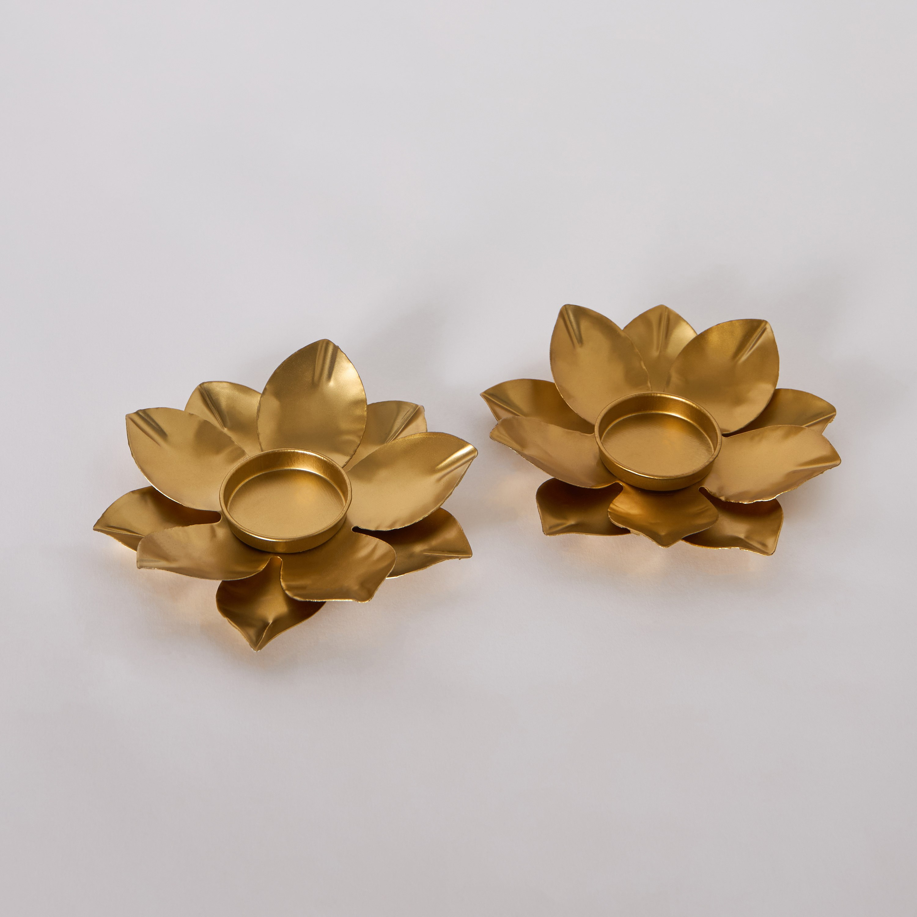 طقم حاملات شموع فوتيف قطعتين لوتس من بيما - 13×13×3 سم-hbxlivingroom-decorandaccessories-candleholders-image-5