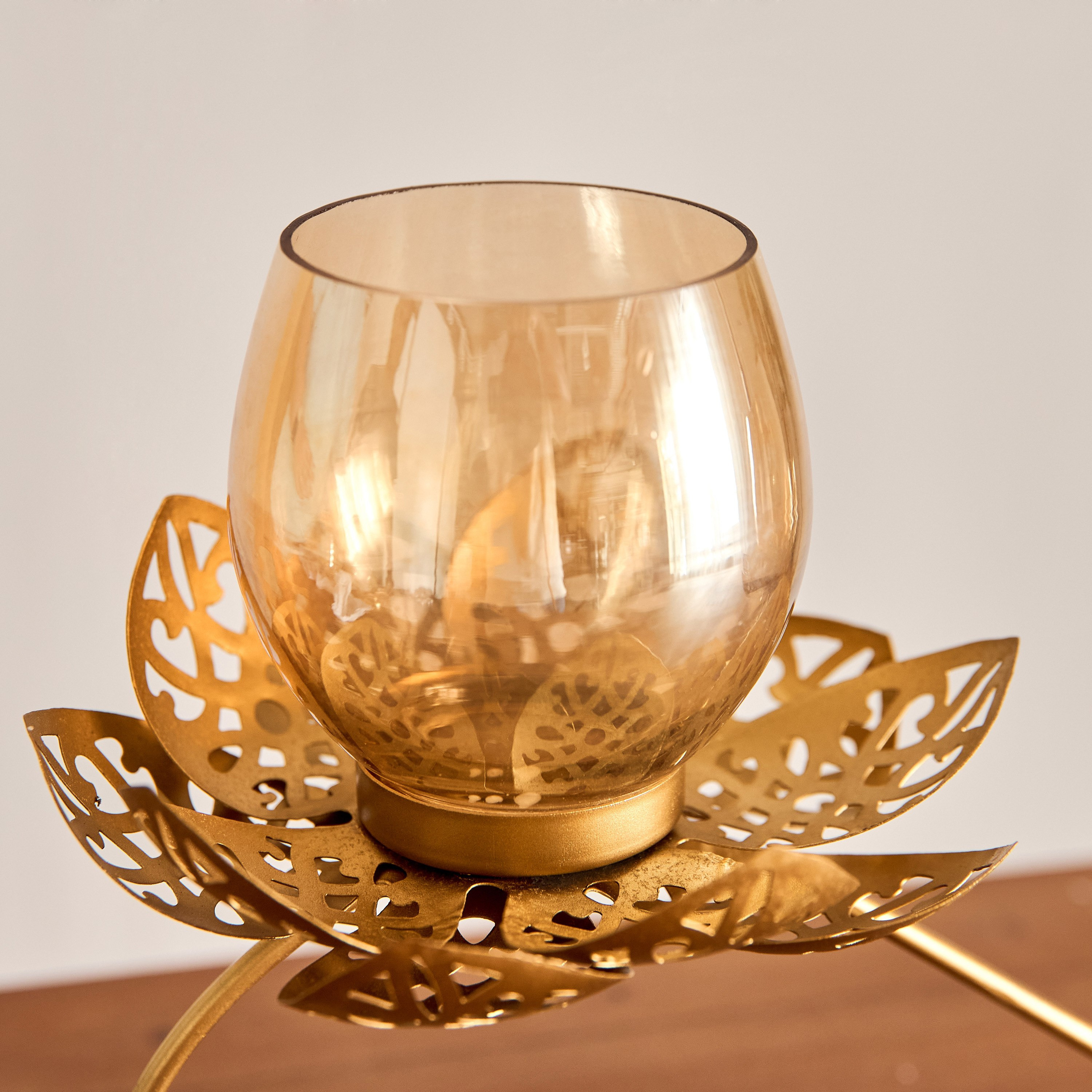 Pema Lotus Table Candle Holder - 36x10x22 cm-hbxlivingroom-decorandaccessories-candleholders-image-3