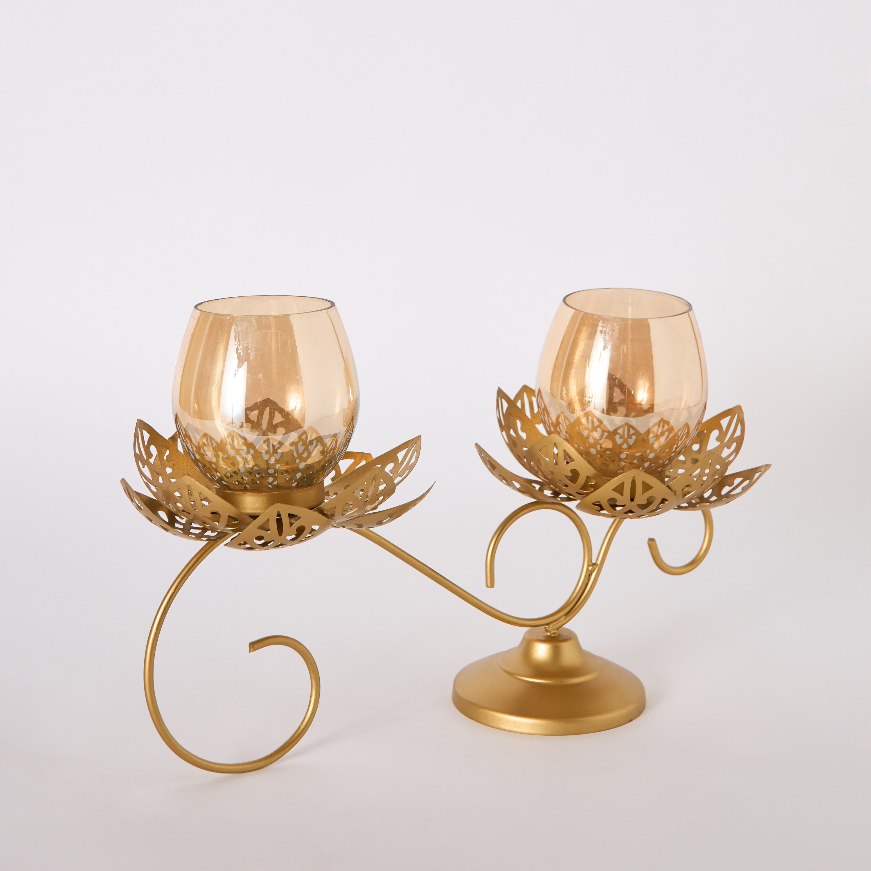 Pema Lotus Table Candle Holder - 36x10x22 cm-hbxlivingroom-decorandaccessories-candleholders-image-6