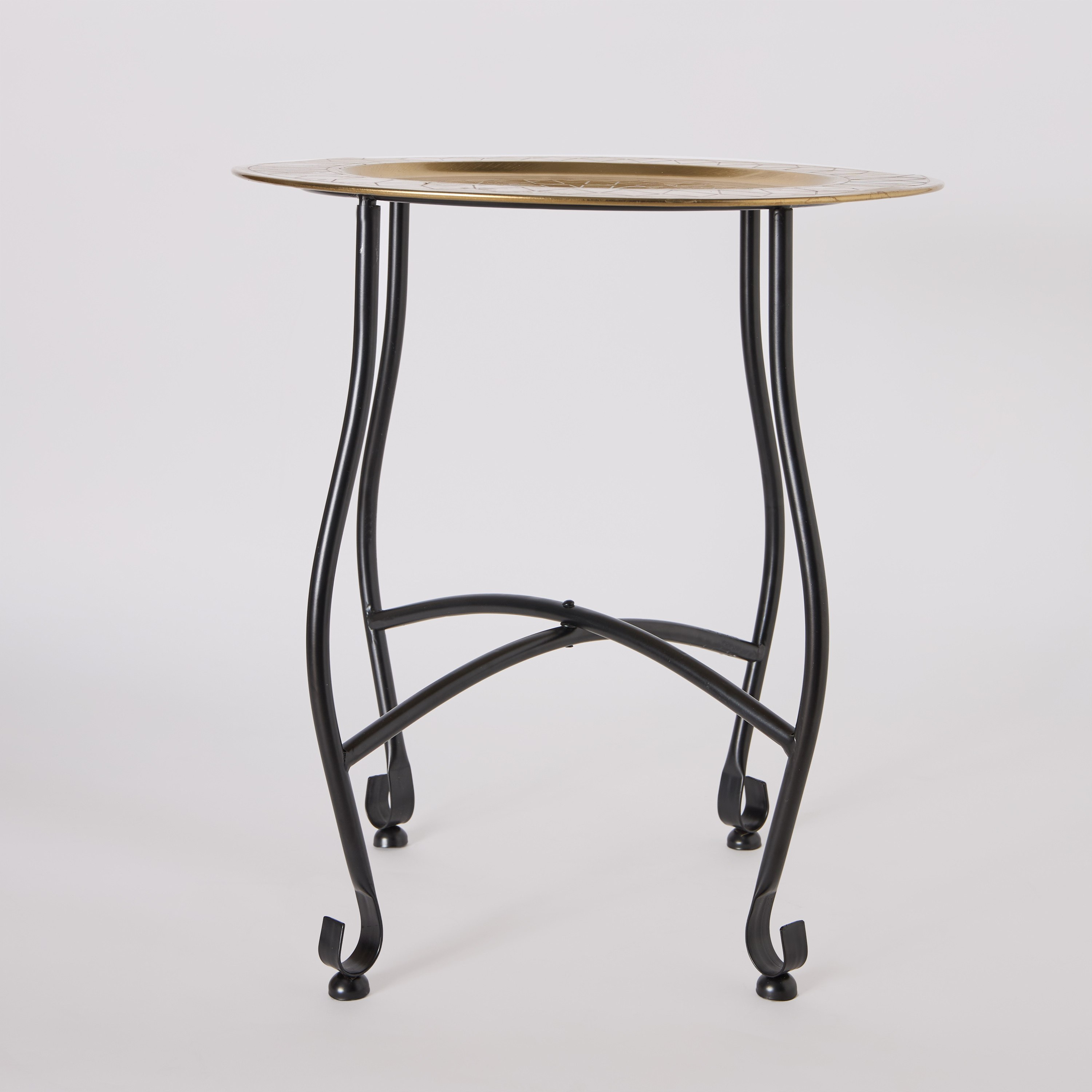 طاولة زينة بنقش زهرة اللوتس من بيما - 40×40×50 سم-hbxfurniture-livingroom-endtables-image-6
