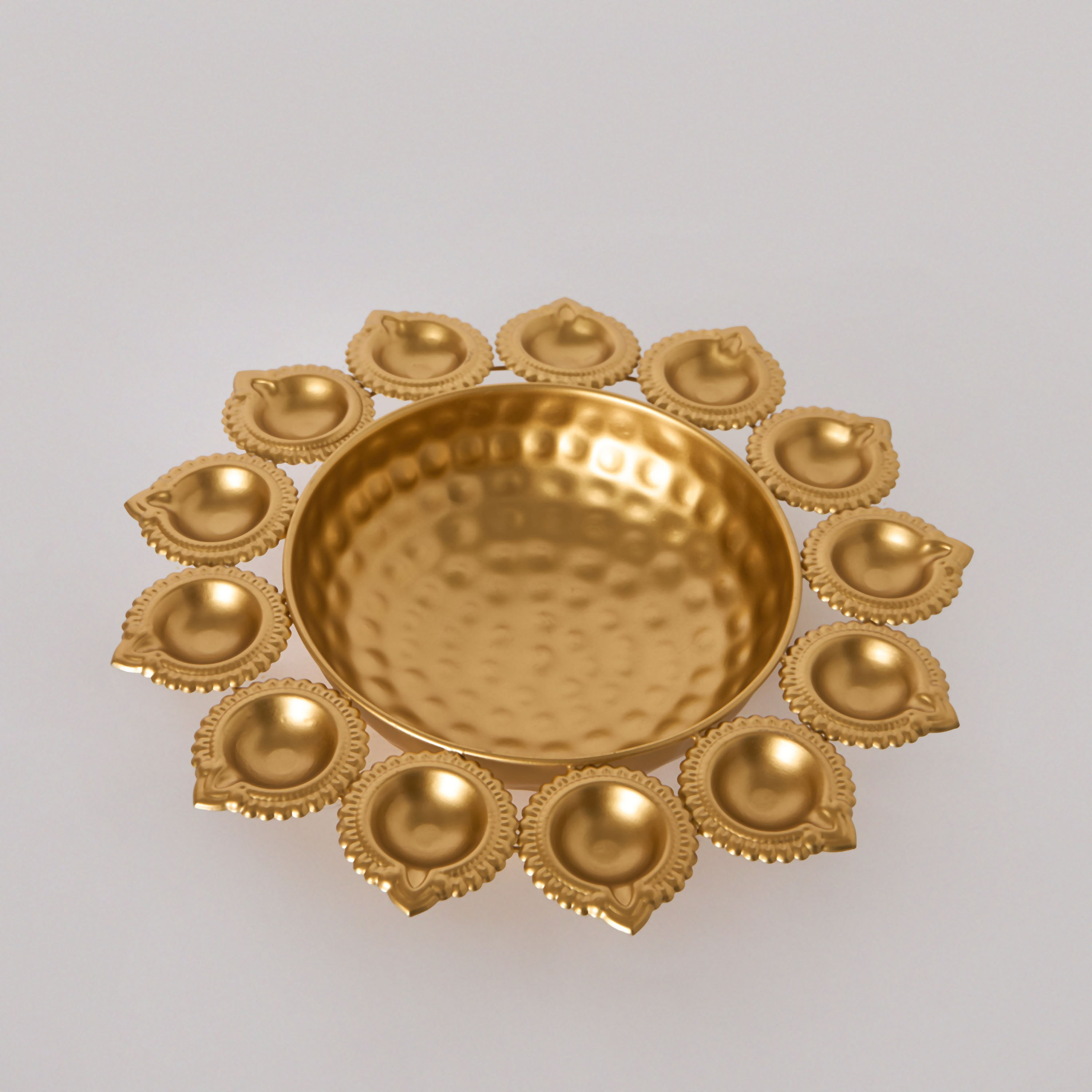 Pema Metal Urli with Diyas - 30x30x5 cm-PROMO_HB_AE_B1G1_250925-image-6
