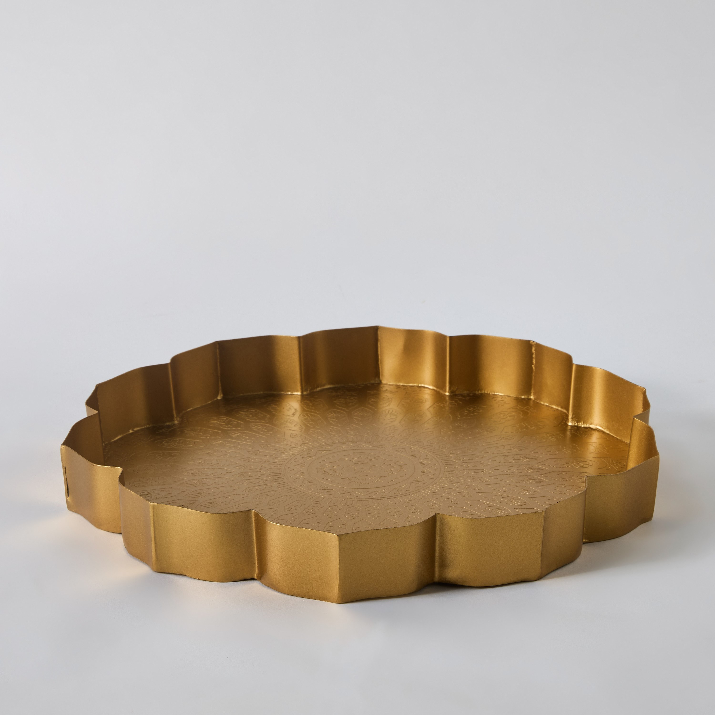 Pema Metal Decorative Urli - 33x33x5 cm-PROMO_HB_AE_B2G2_011025-image-5