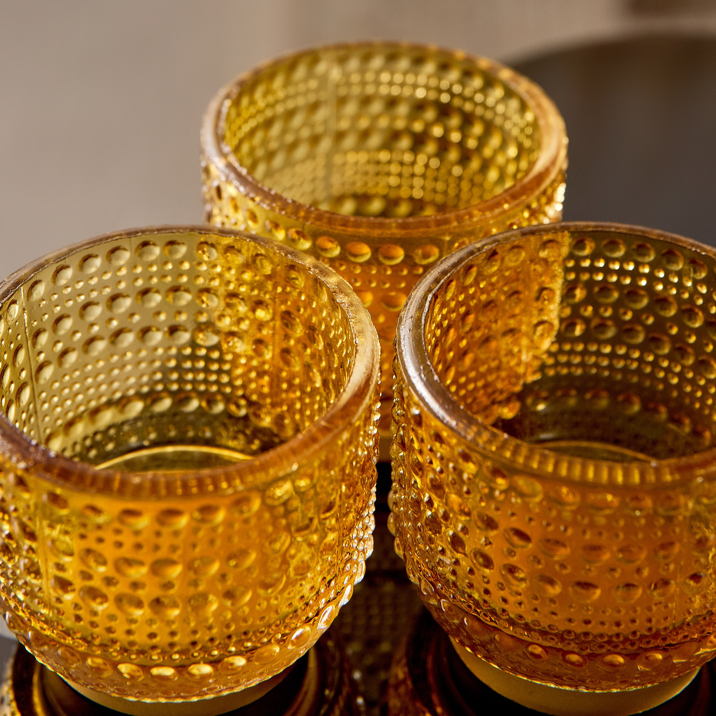 Pema 3-Piece Glass Dotted Candleholder Set - 7x7x7 cm-PROMO_HB_AE_B2G2_011025-image-4