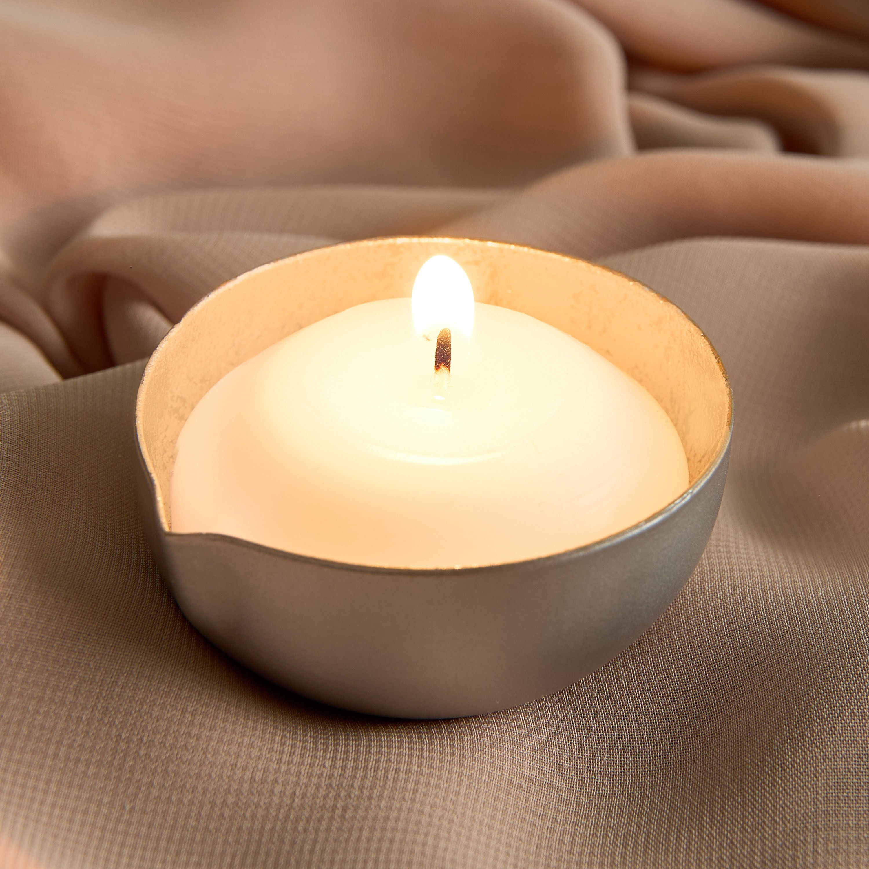 Neom 1-Tip Foiled Metal Diya - 5.5x5.5x3 cm-hbxlivingroom-decorandaccessories-candleholders-image-3