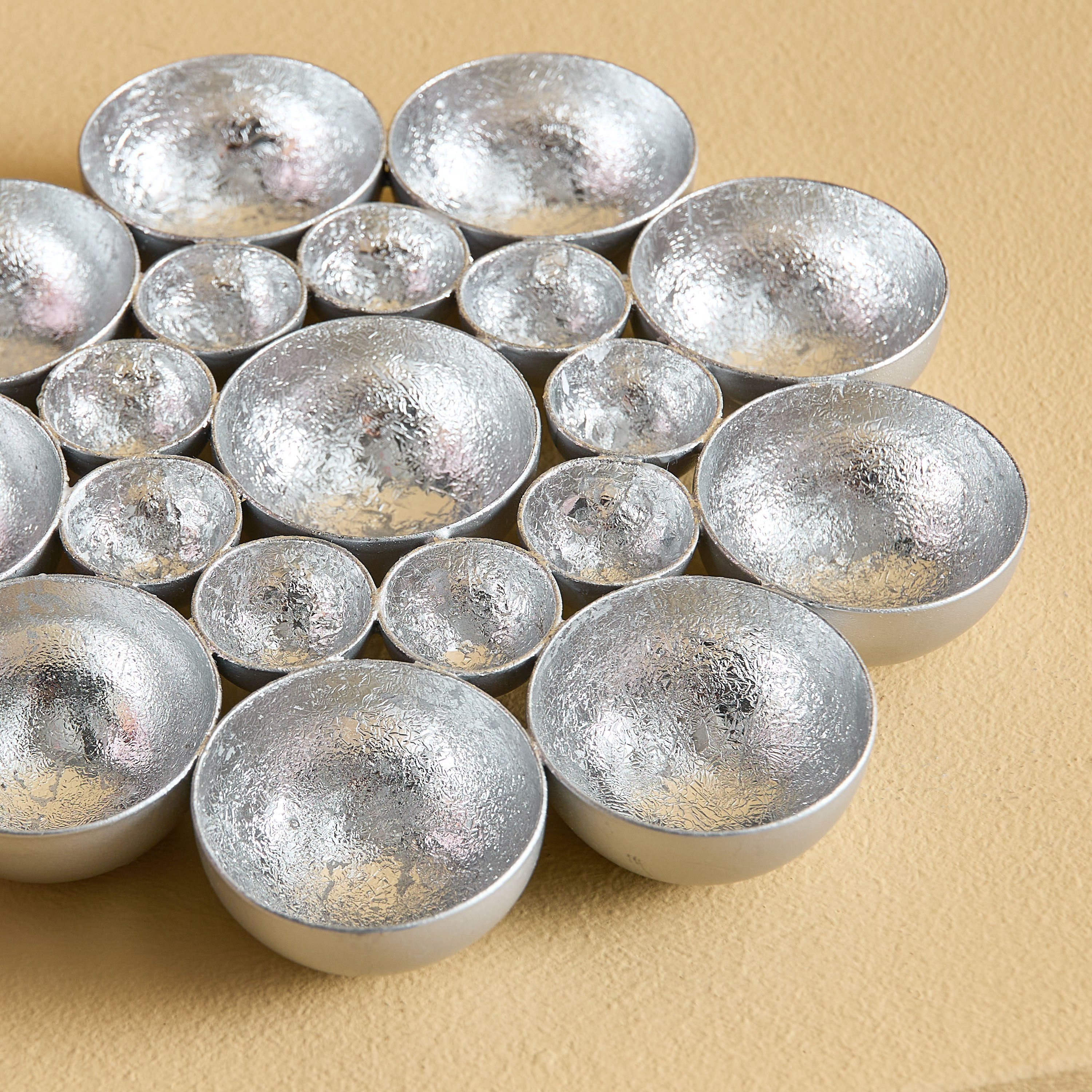 Neom Metal Flower Tealight Table Wall Holder - 20x20x3 cm-hbxlivingroom-decorandaccessories-candleholders-image-4