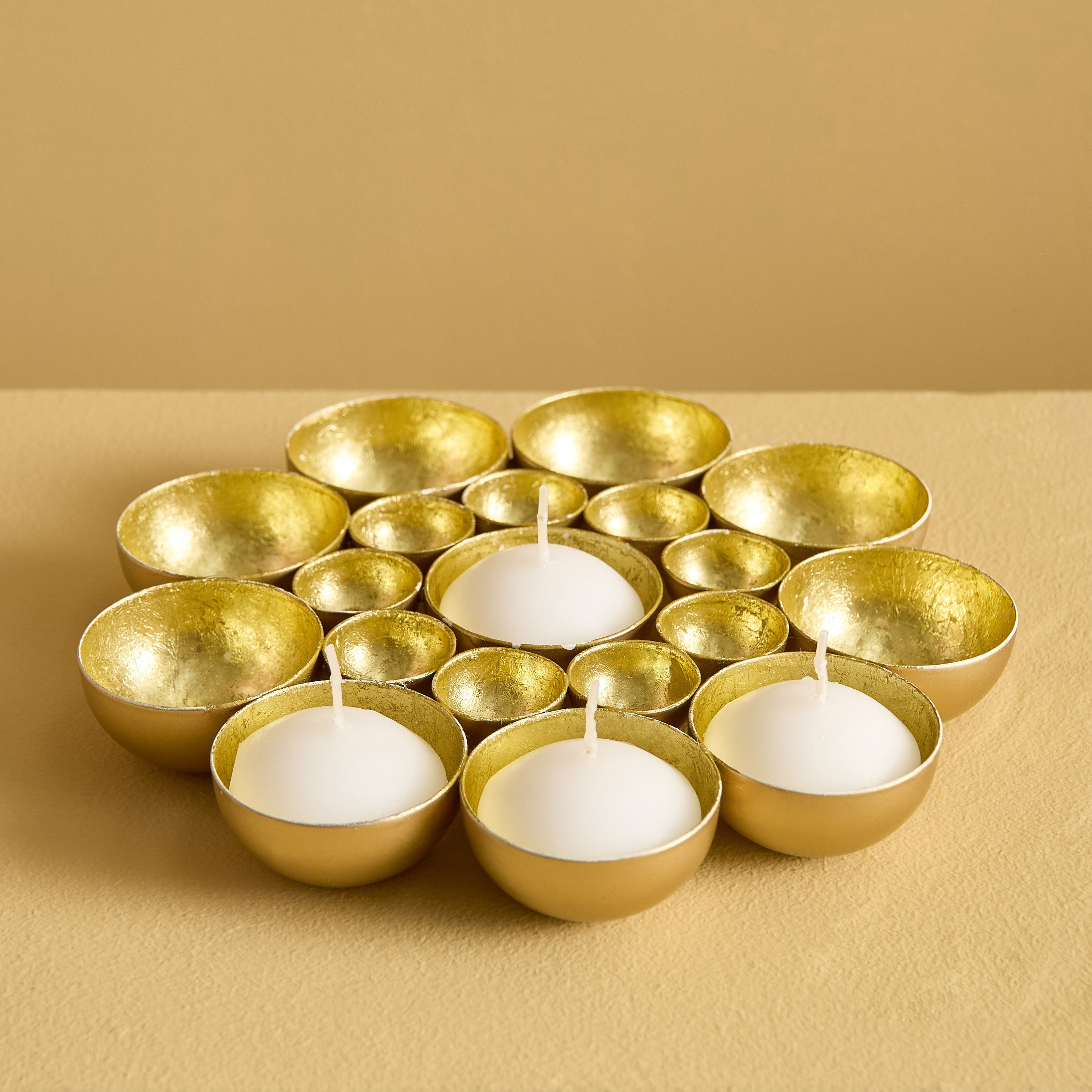 Neom Metal Flower Tealight Table Wall Holder - 20x20x3 cm-hbxlivingroom-decorandaccessories-candleholders-image-2