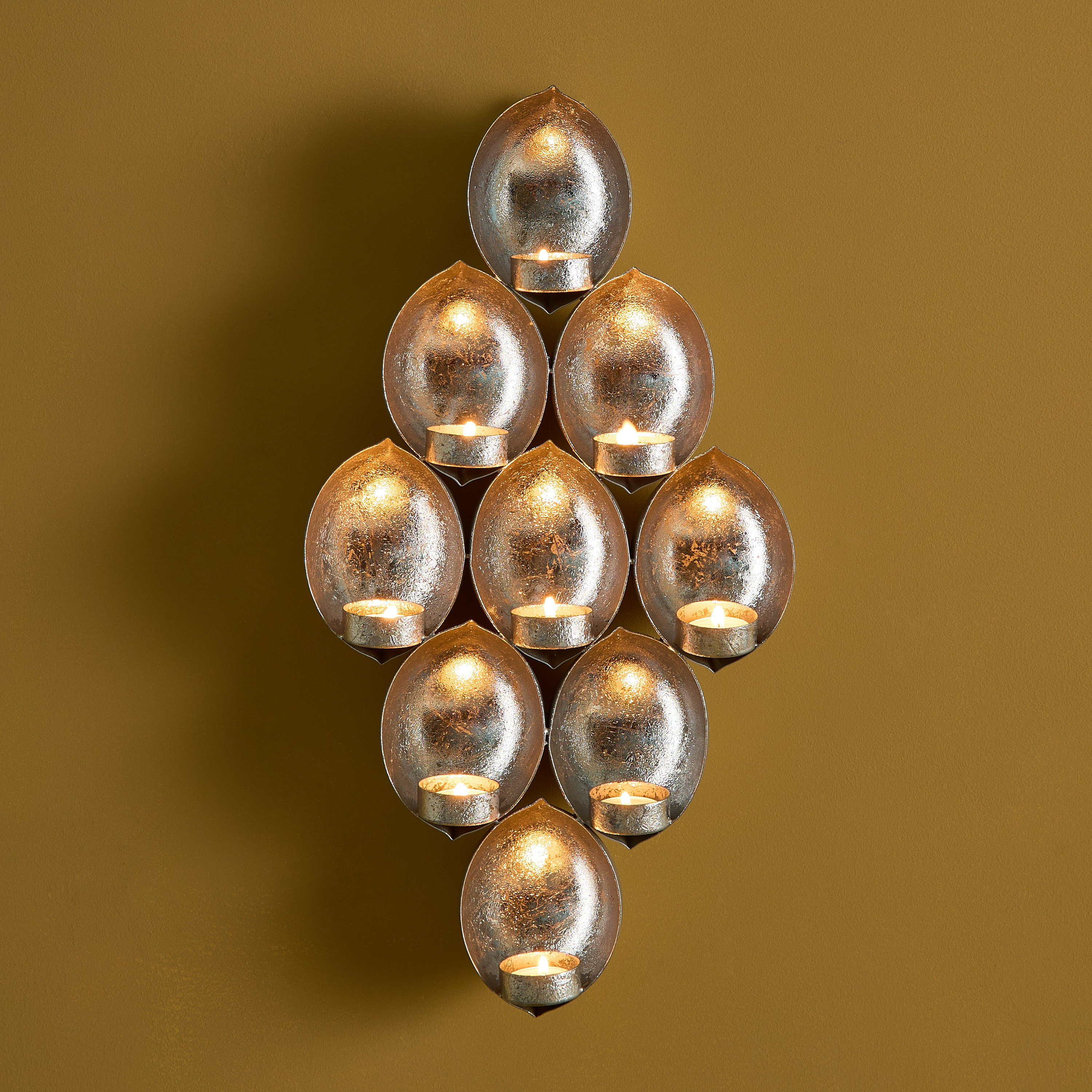 Neom Metal 3D Table Tealight Holder - 26x7x48 cm-hbxlivingroom-decorandaccessories-candleholders-image-3