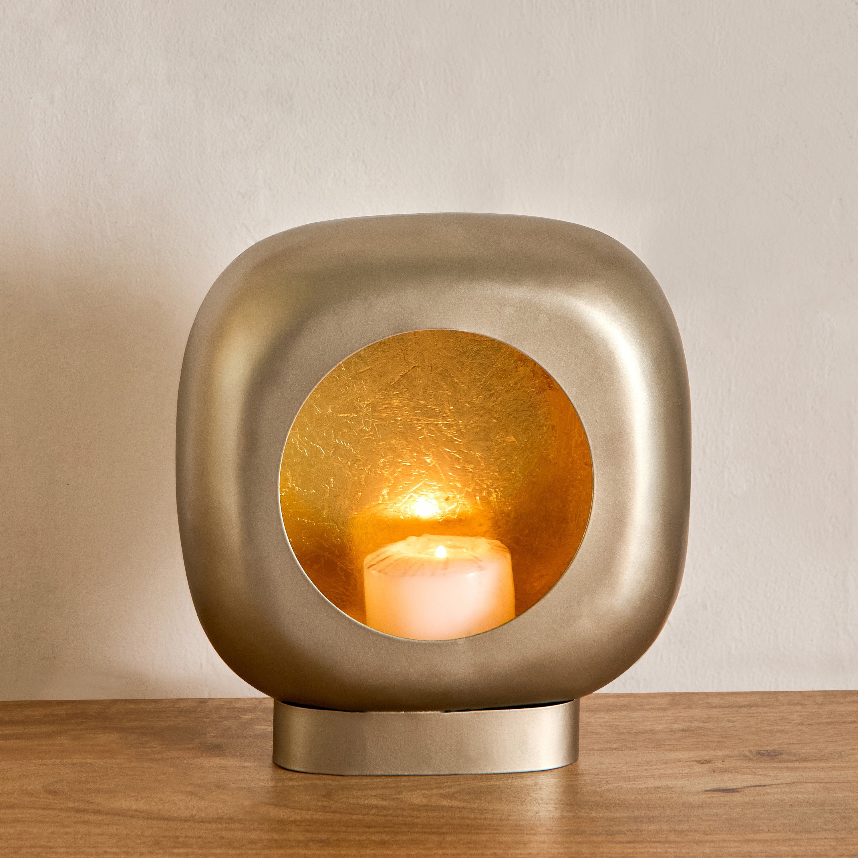 Ibena Metal Modern Pillar Candleholder - 25x10x25 cm-PROMO_HB_AE_B2G2_011025-image-1