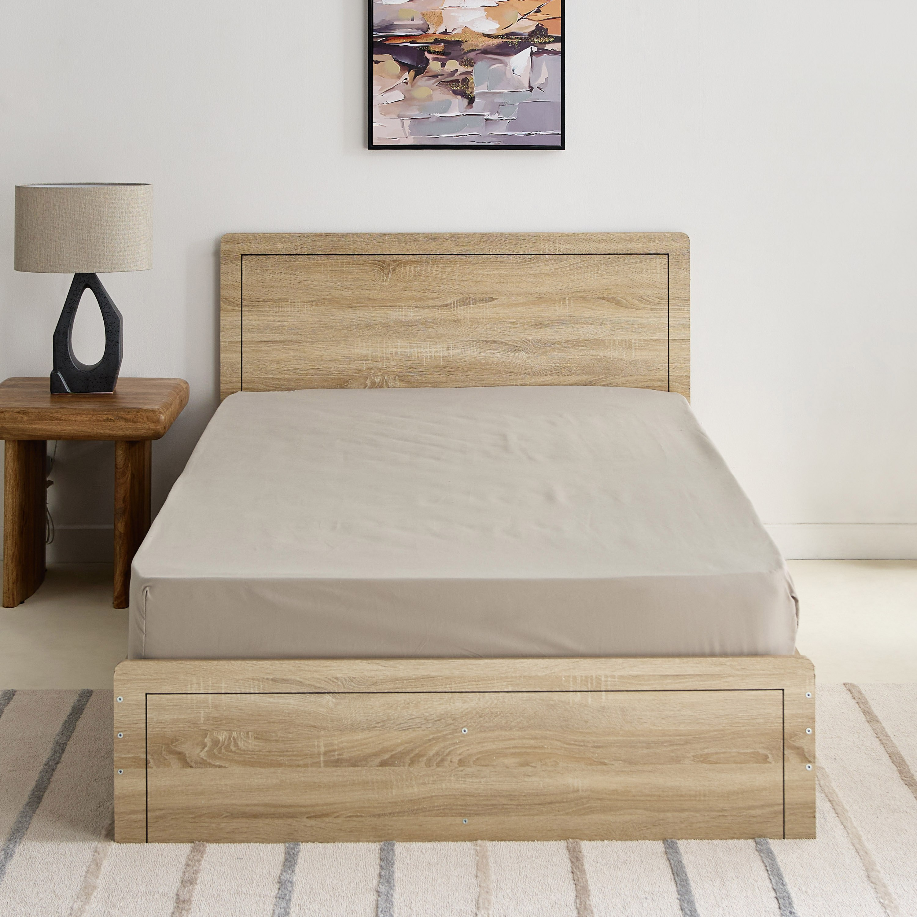 Derby Solid Microfiber Single Fitted Sheet - 90x190+20 cm-hbxhomeware-hbxbedroom-image-3