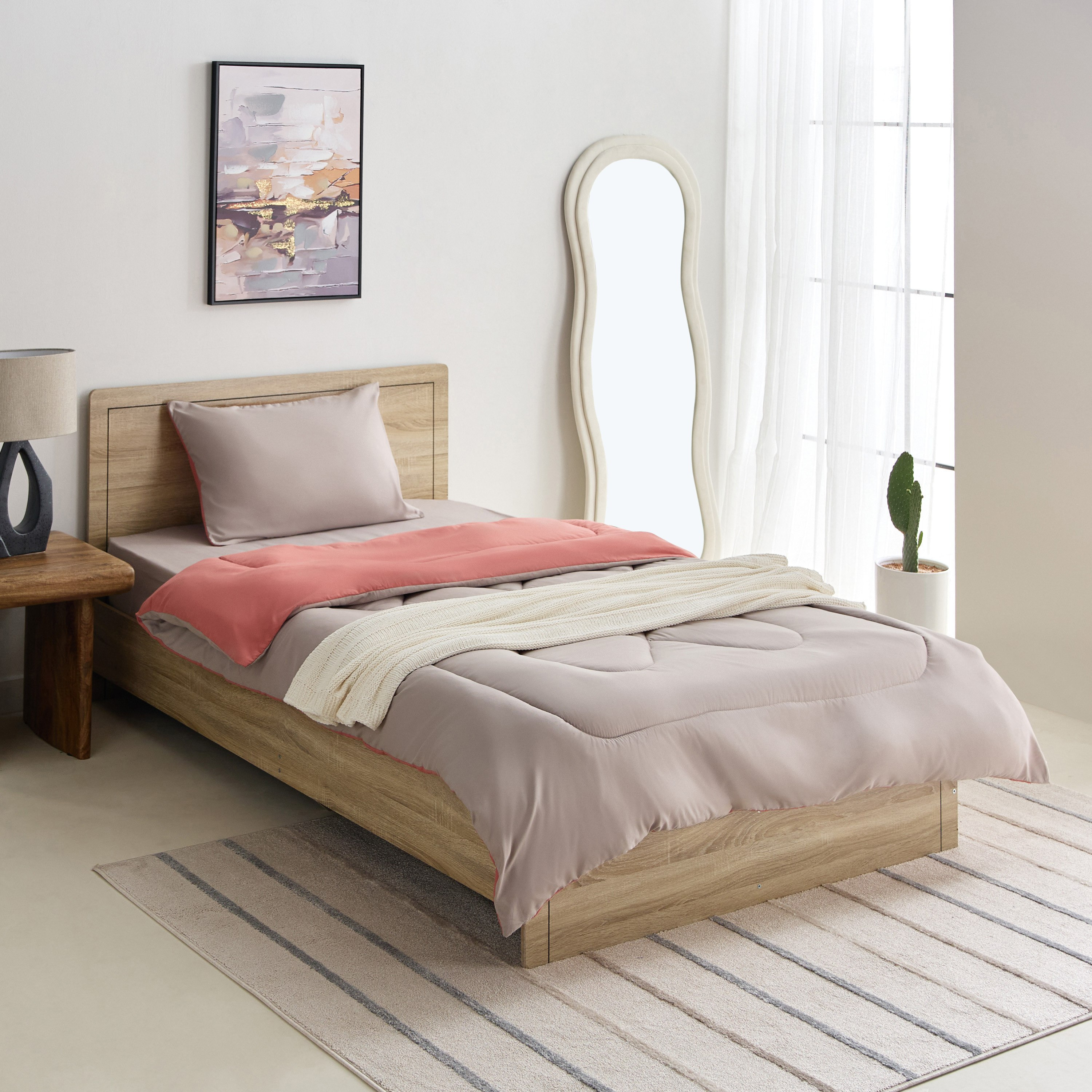 Derby Solid Microfiber Single Fitted Sheet - 90x190+20 cm-hbxhomeware-hbxbedroom-image-8