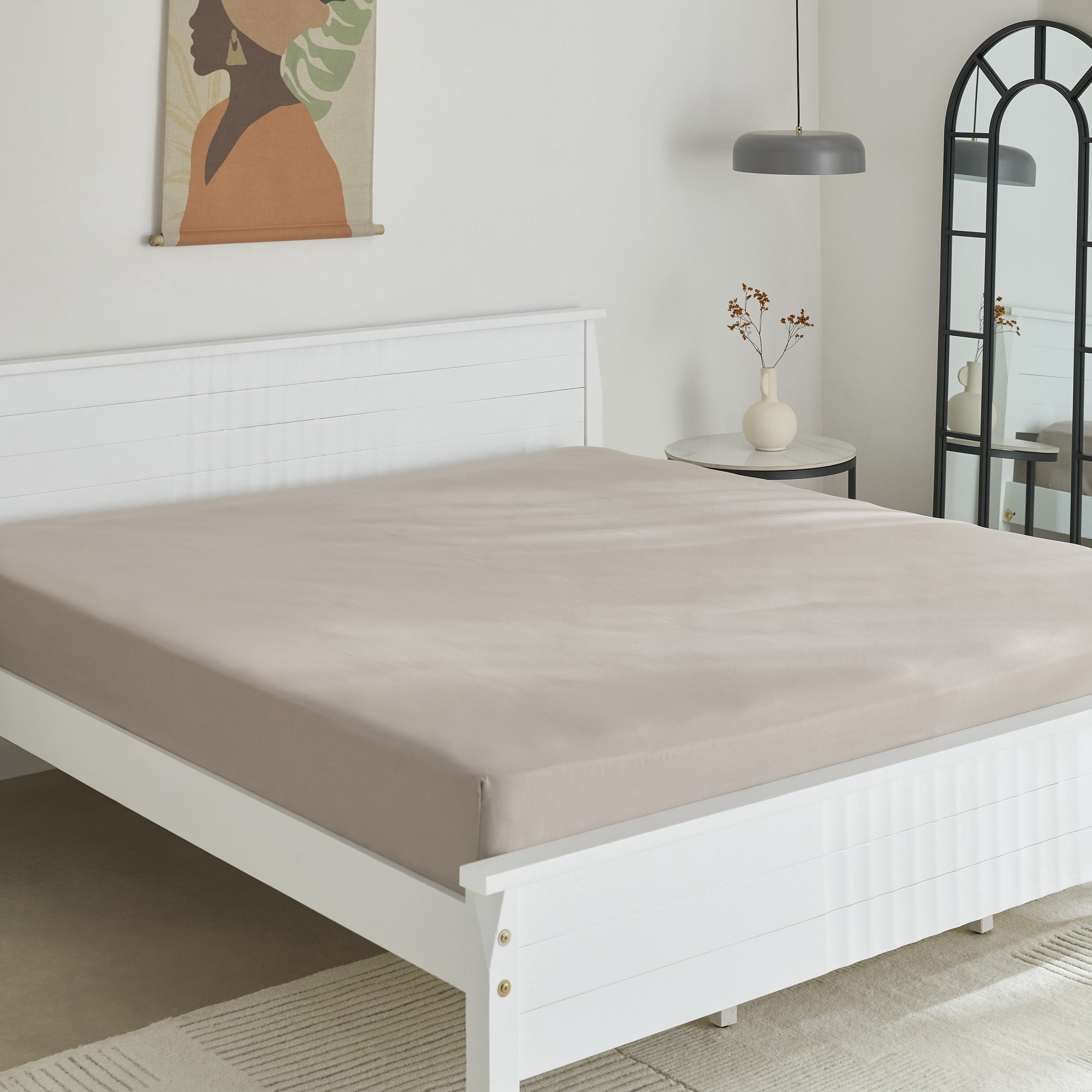 Derby Solid Microfiber Queen Fitted Sheet - 150x200+25 cm-hbxhomeware-hbxbedroom-image-2