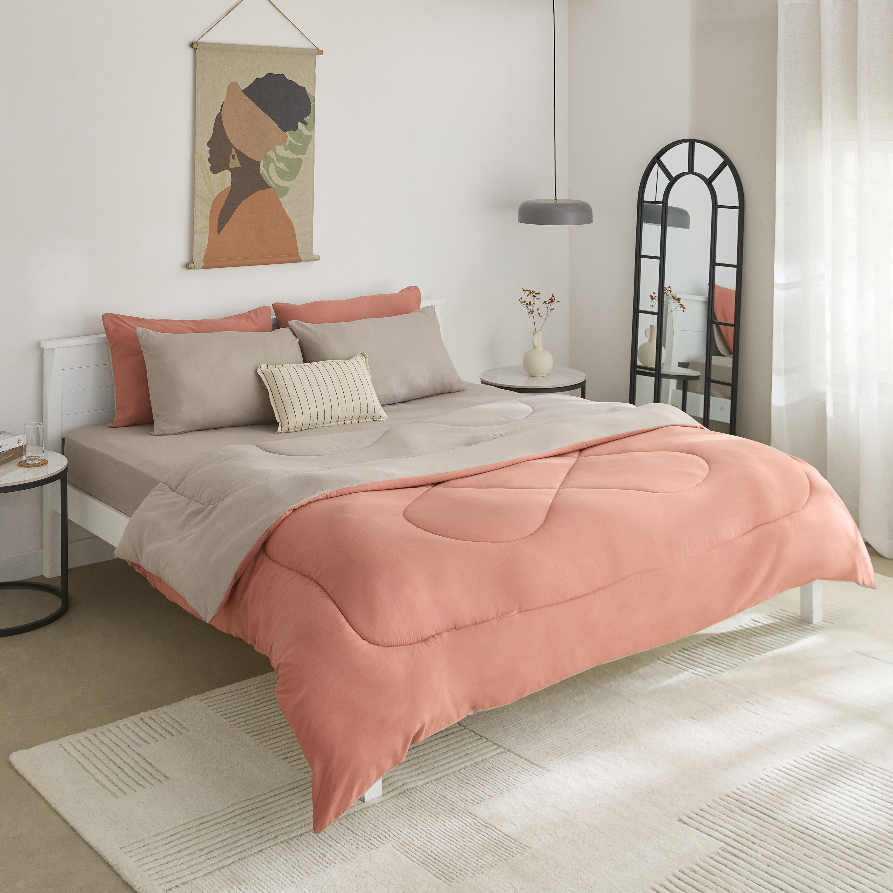 Derby Solid Microfiber Queen Fitted Sheet - 150x200+25 cm-hbxhomeware-hbxbedroom-image-8