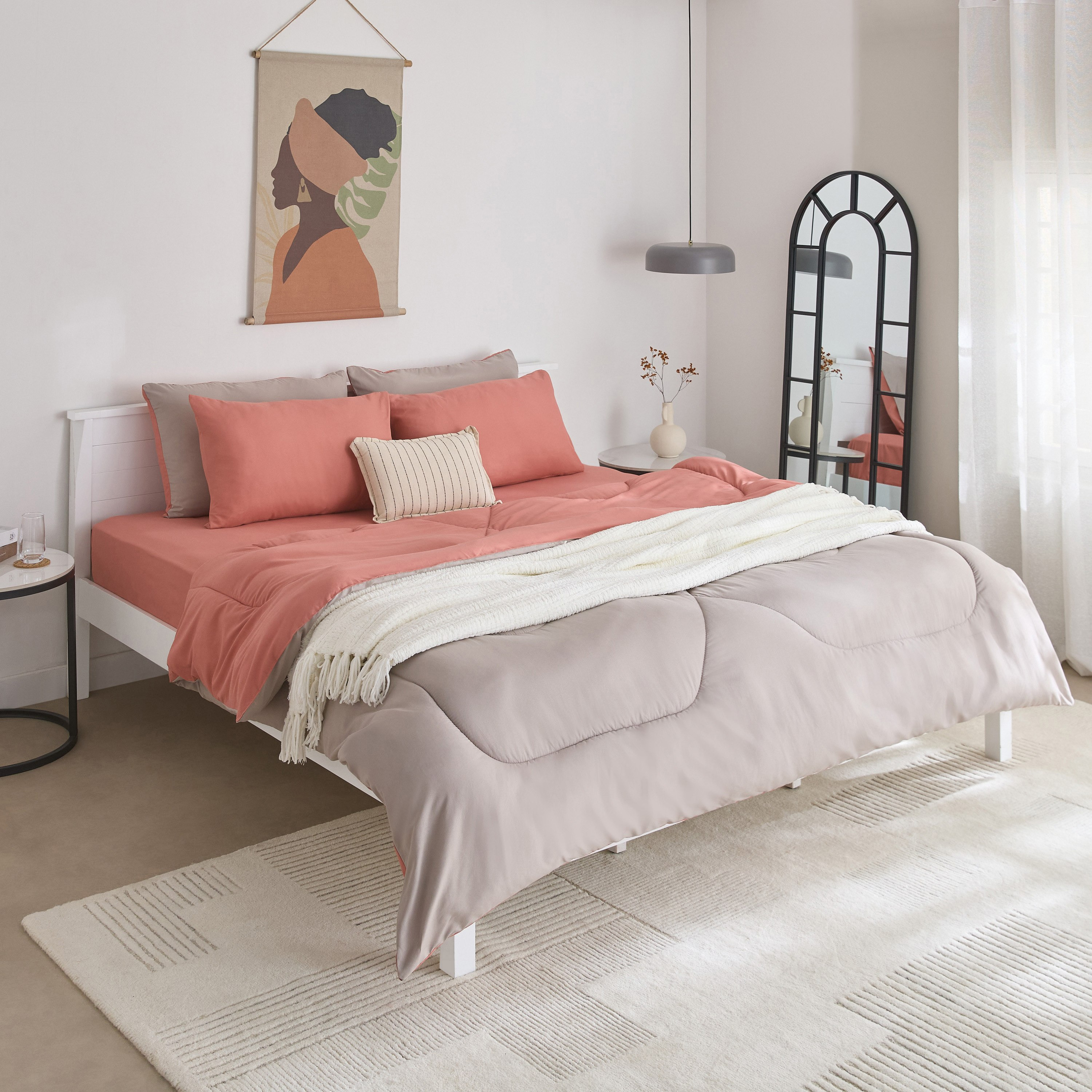 Derby Solid Microfiber King Fitted Sheet - 180x200+25 cm-hbxhomeware-hbxbedroom-image-8