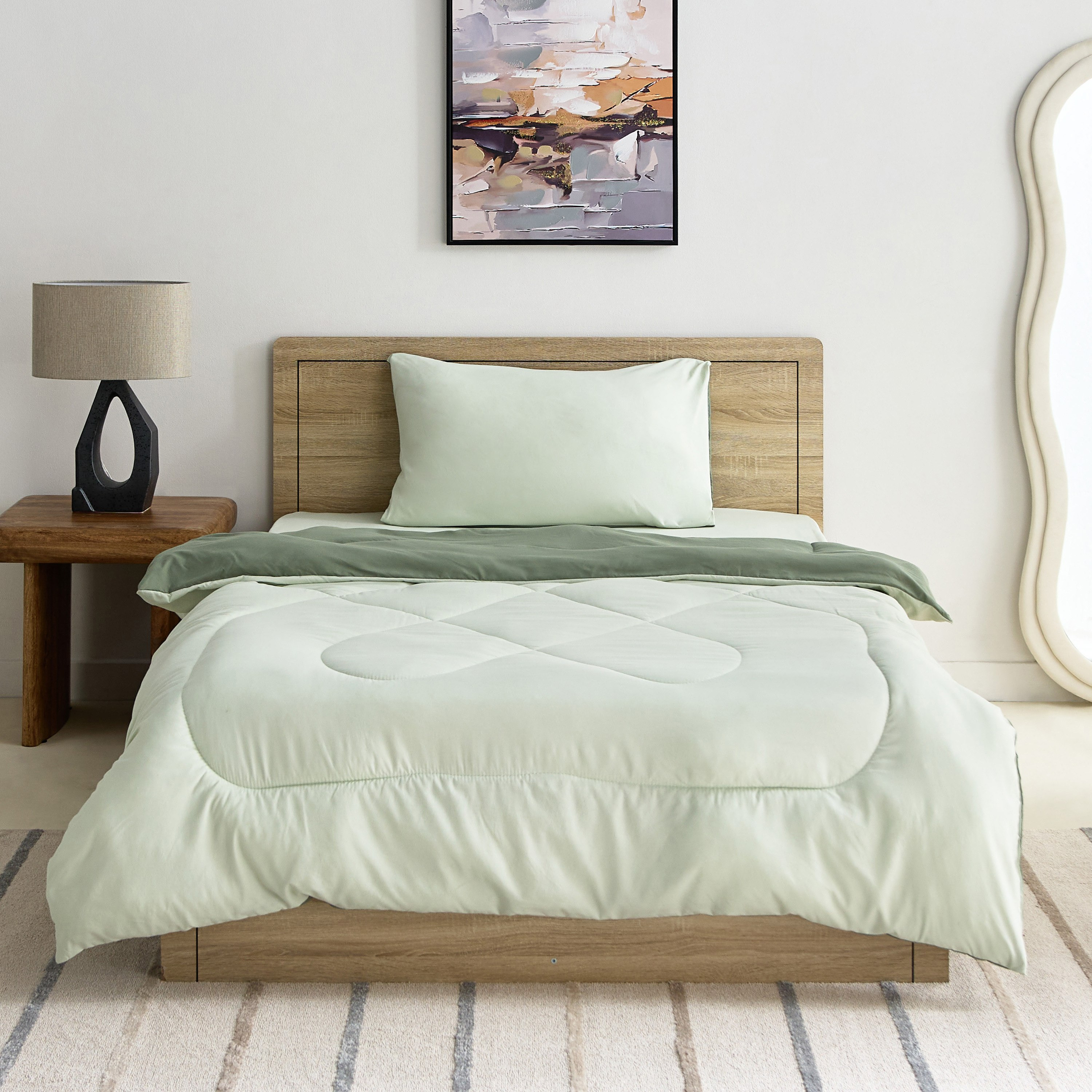 طقم لحاف فردي من الألياف الدقيقة يستخدم على الوجهين قطعتين من ديربي - 135x220 سم-hbxhomeware-hbxbedroom-image-3