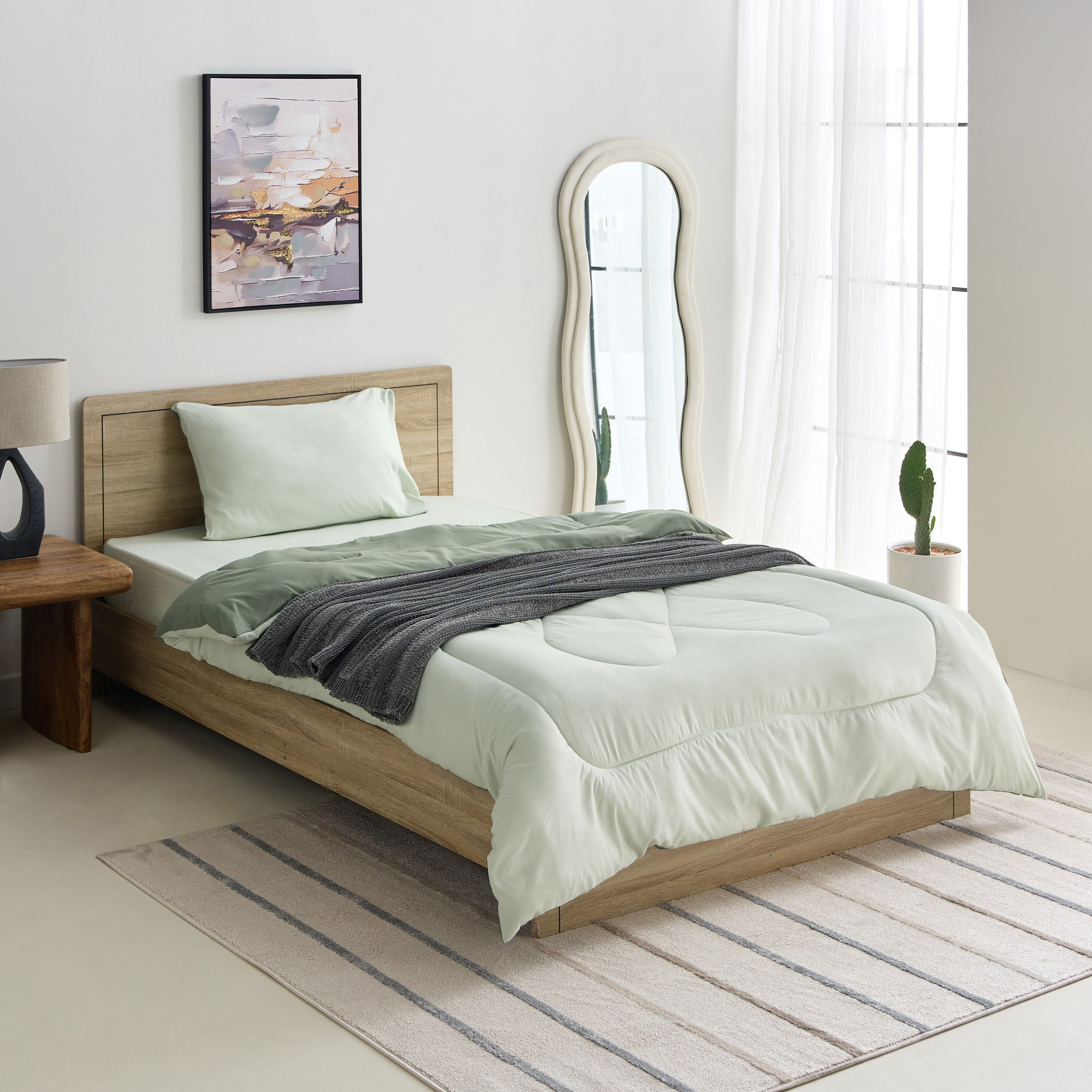 طقم لحاف فردي من الألياف الدقيقة يستخدم على الوجهين قطعتين من ديربي - 135x220 سم-hbxhomeware-hbxbedroom-image-9