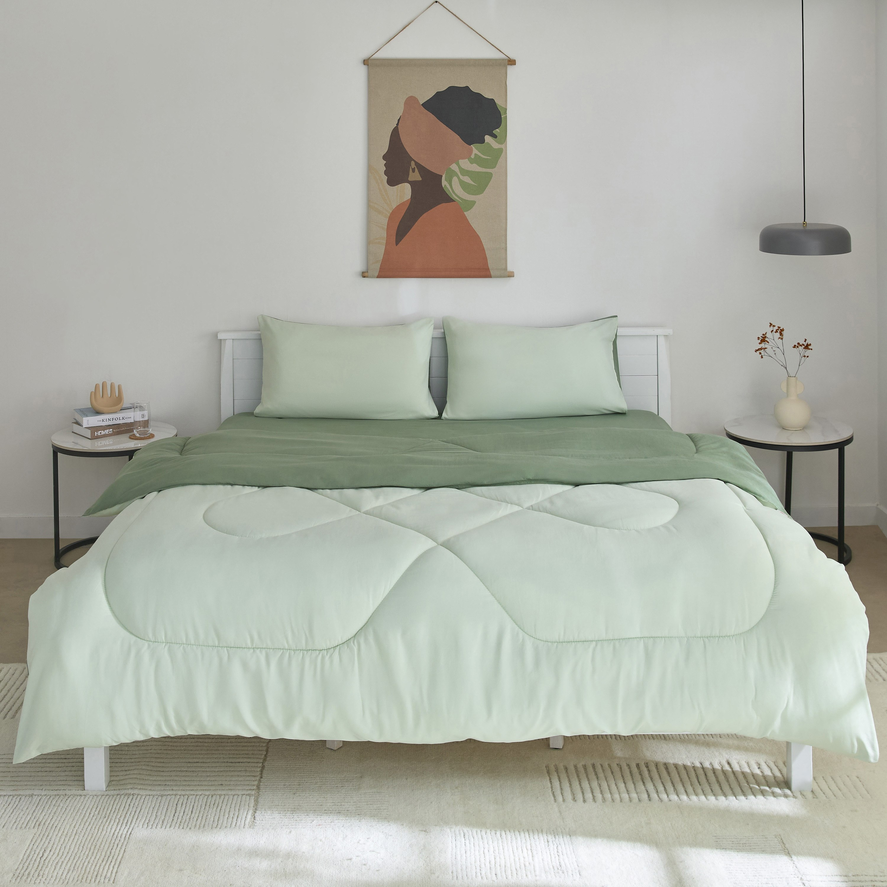 Derby 3-Piece Reversible Microfiber Queen Comforter Set - 200x230 cm-hbxhomeware-hbxbedroom-image-3