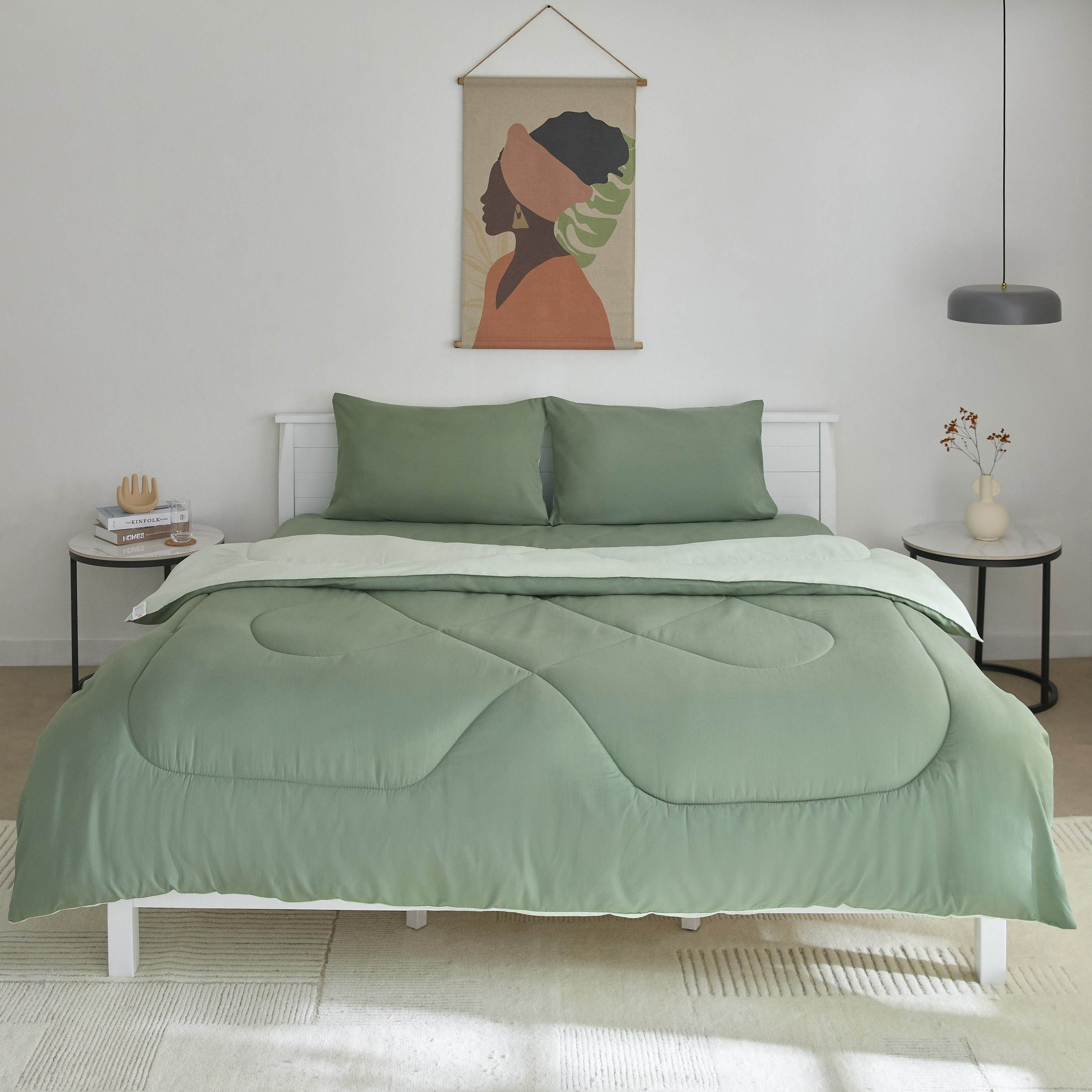 Derby 3-Piece Reversible Microfiber Queen Comforter Set - 200x230 cm-hbxhomeware-hbxbedroom-image-4