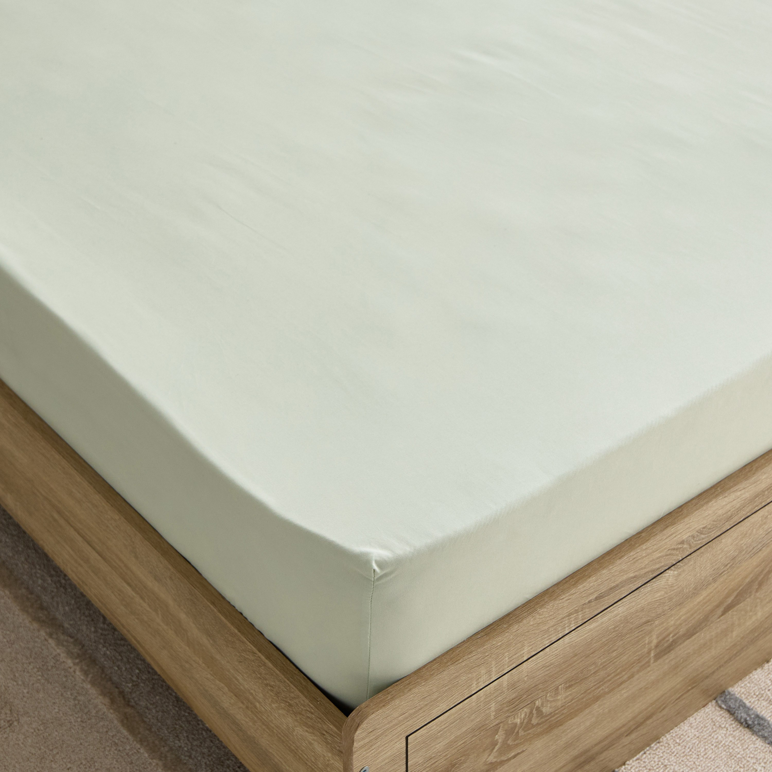 شرشف مطاطي فردي سادة من الألياف الدقيقة من ديربي - 90x190+20 سم-hbxhomeware-hbxbedroom-image-4