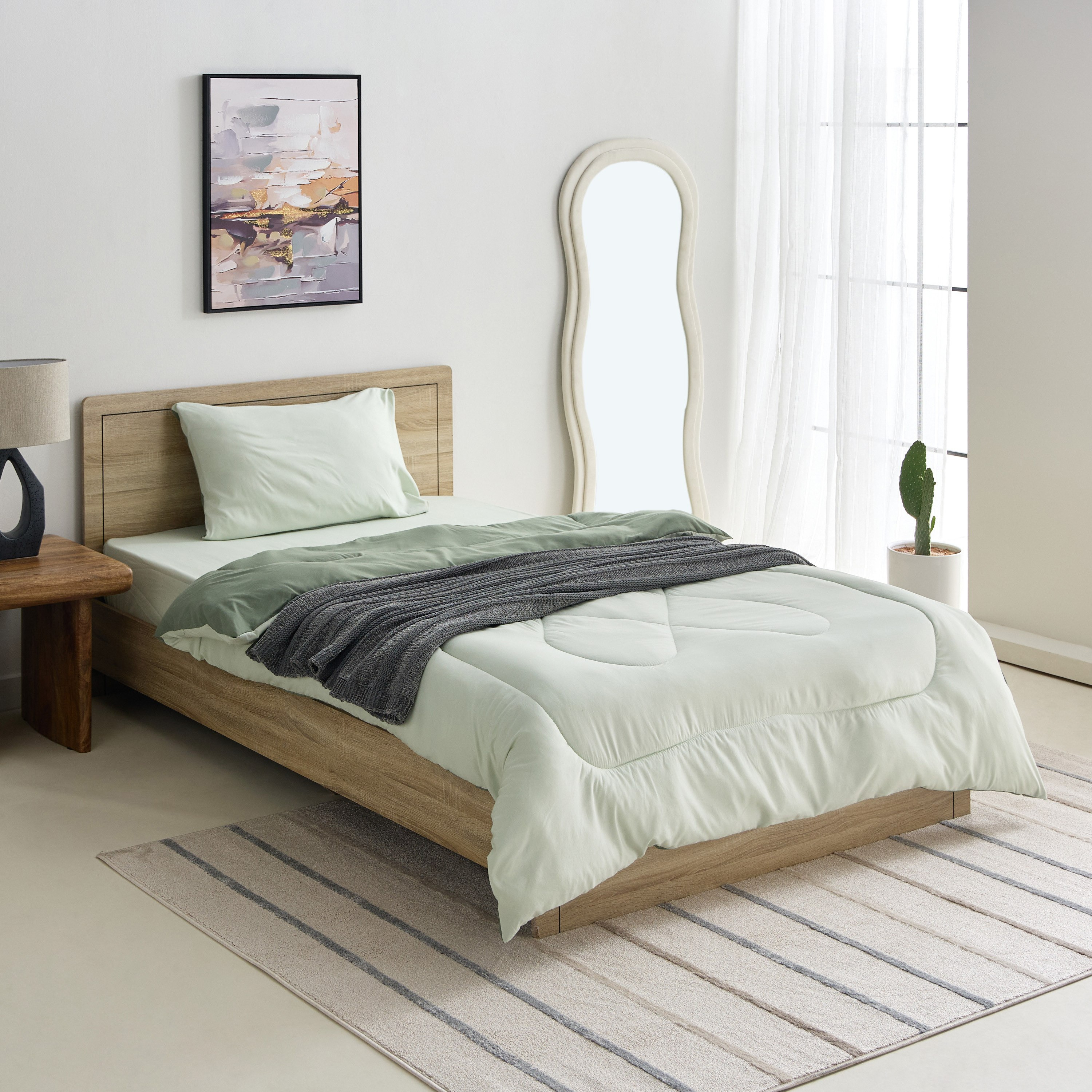 شرشف مطاطي فردي سادة من الألياف الدقيقة من ديربي - 90x190+20 سم-hbxhomeware-hbxbedroom-image-8