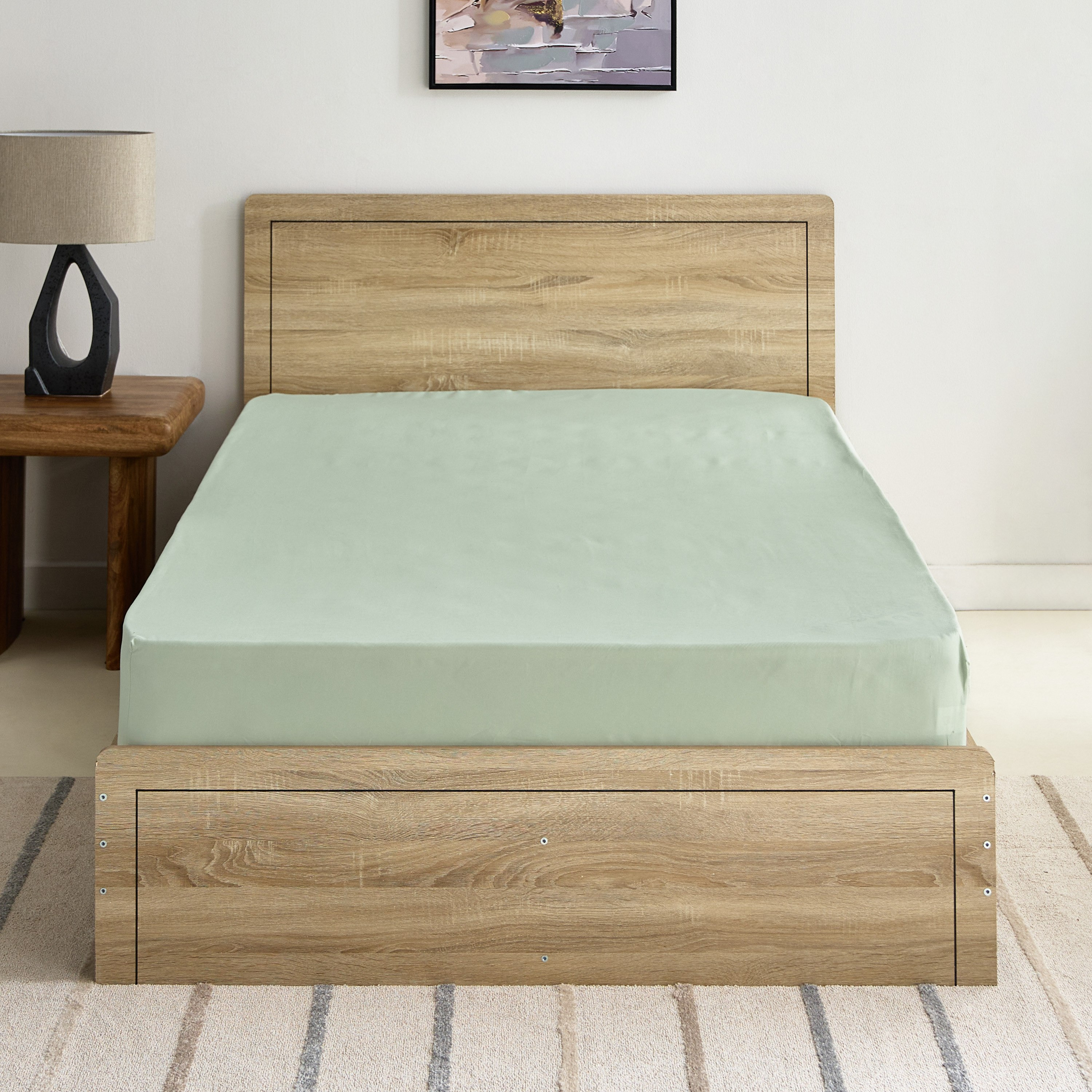Derby Solid Microfiber Twin Fitted Sheet - 120x200+25 cm-hbxhomeware-hbxbedroom-image-3