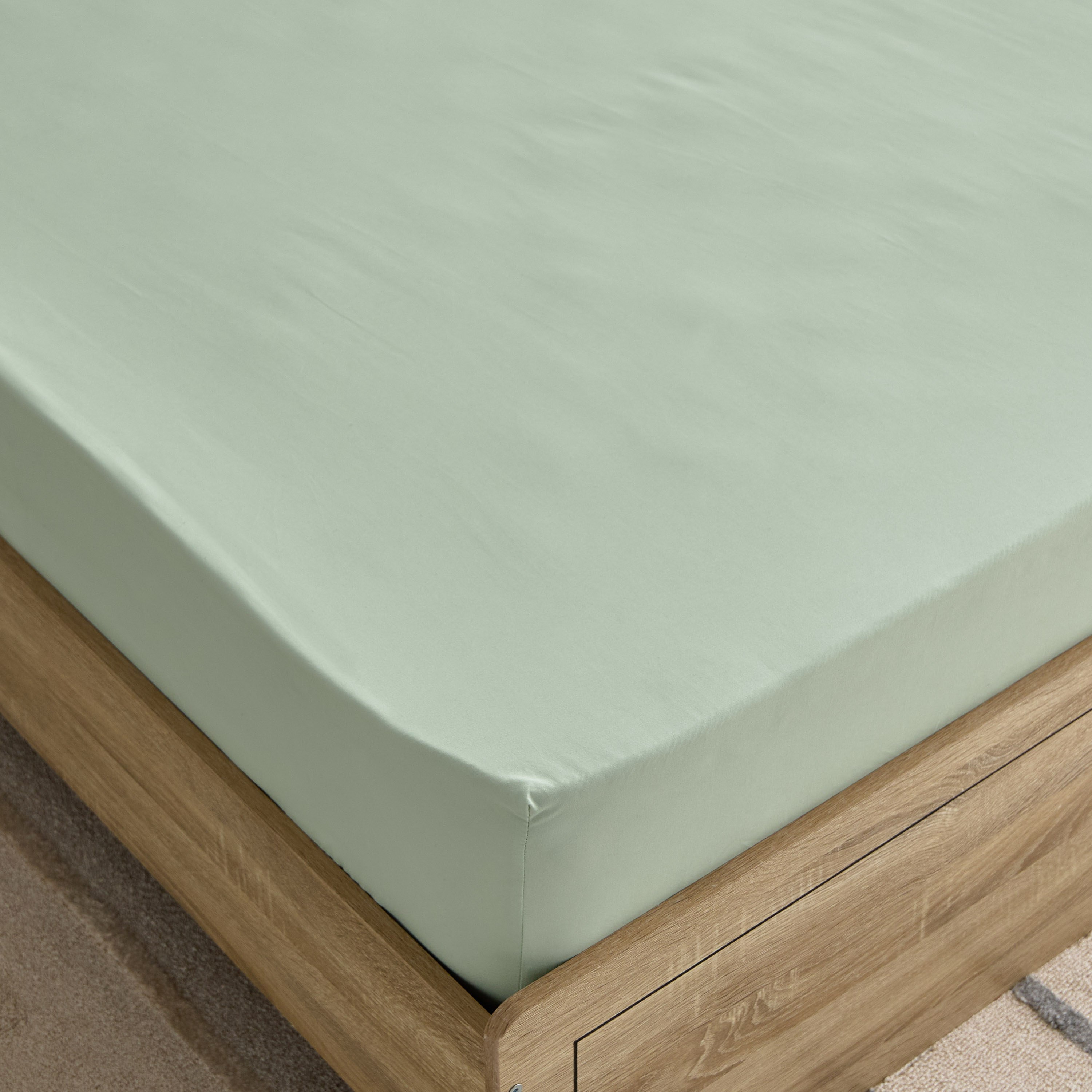 Derby Solid Microfiber Twin Fitted Sheet - 120x200+25 cm-hbxhomeware-hbxbedroom-image-4